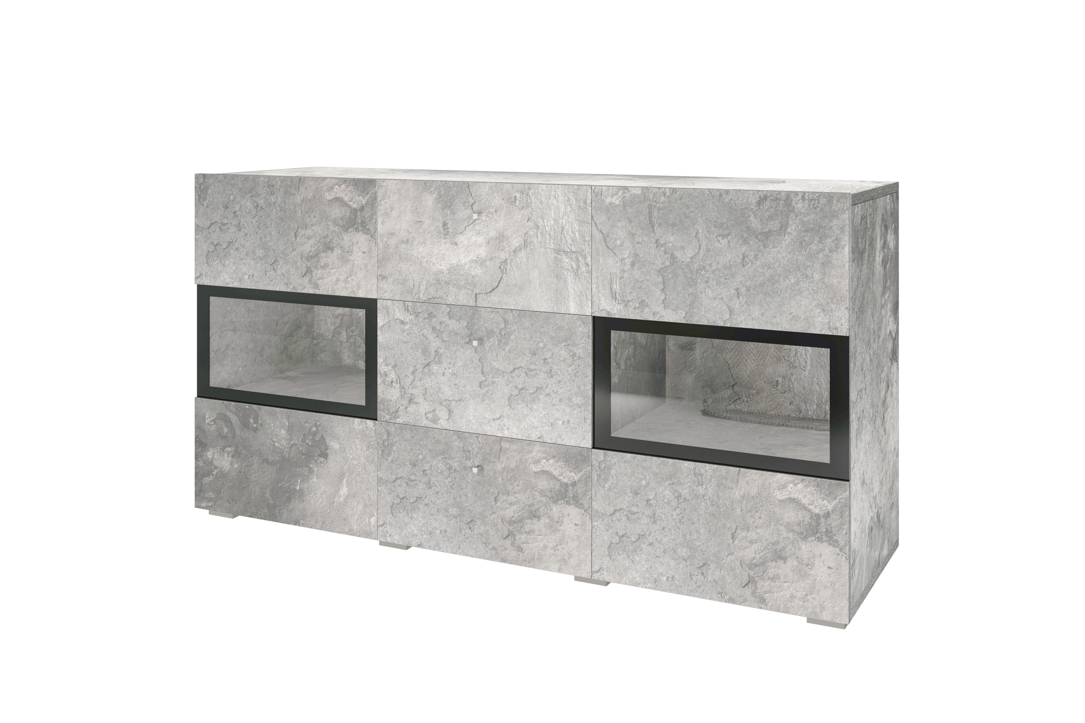 Komoda so zásuvkami Baros 26 - 132 cm - svetlý beton Komoda so zásuvkami Baros 26 - 132 cm - svetlý beton