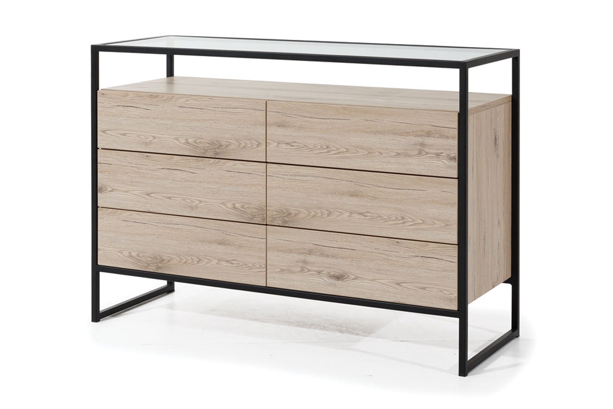 Komoda GlassLoft se zásuvkami Komoda se sklem