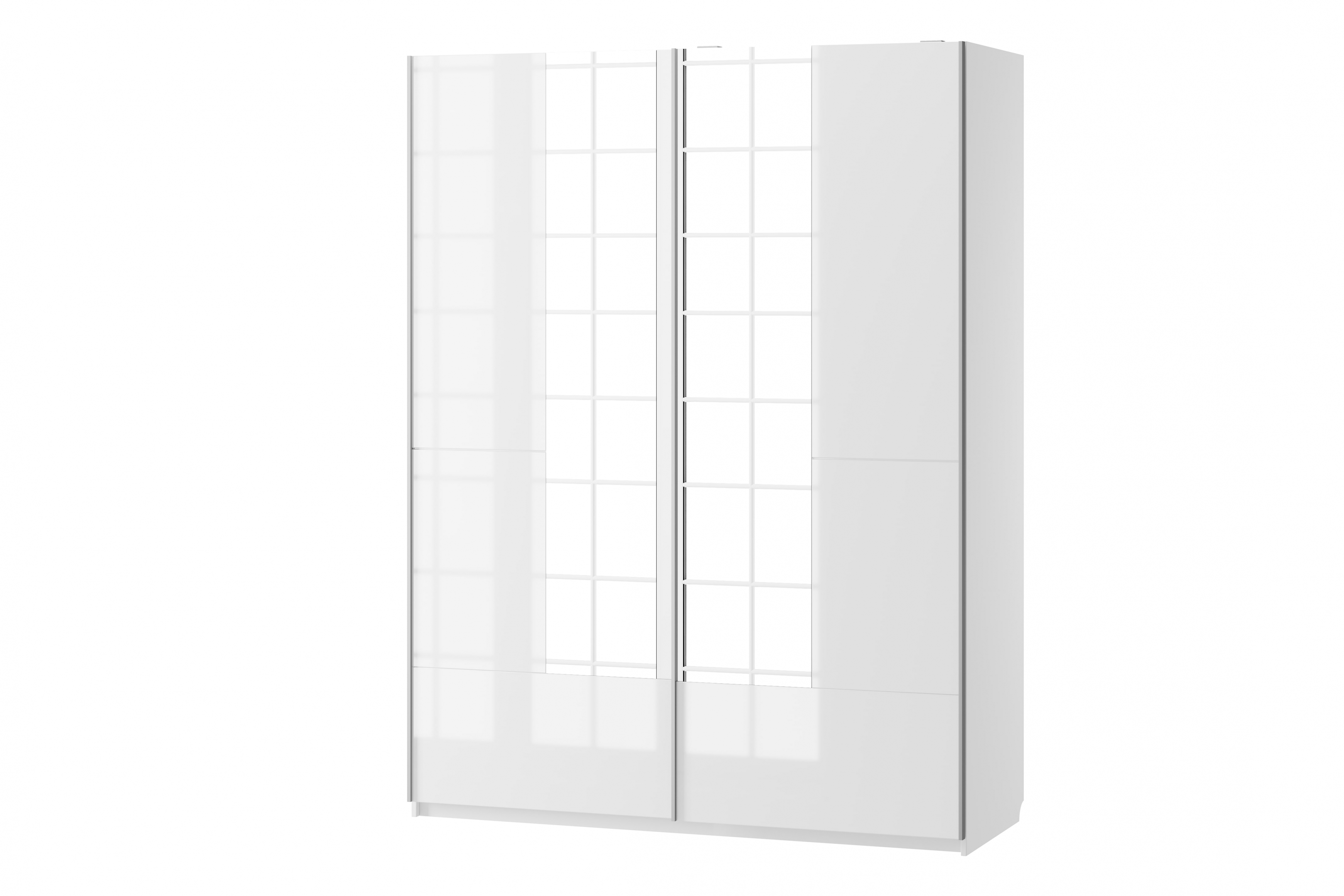 Zostava Alwa XII biely lesk - akcia Komplet nábytku do  spálňa  Alwa XII - biely lesk