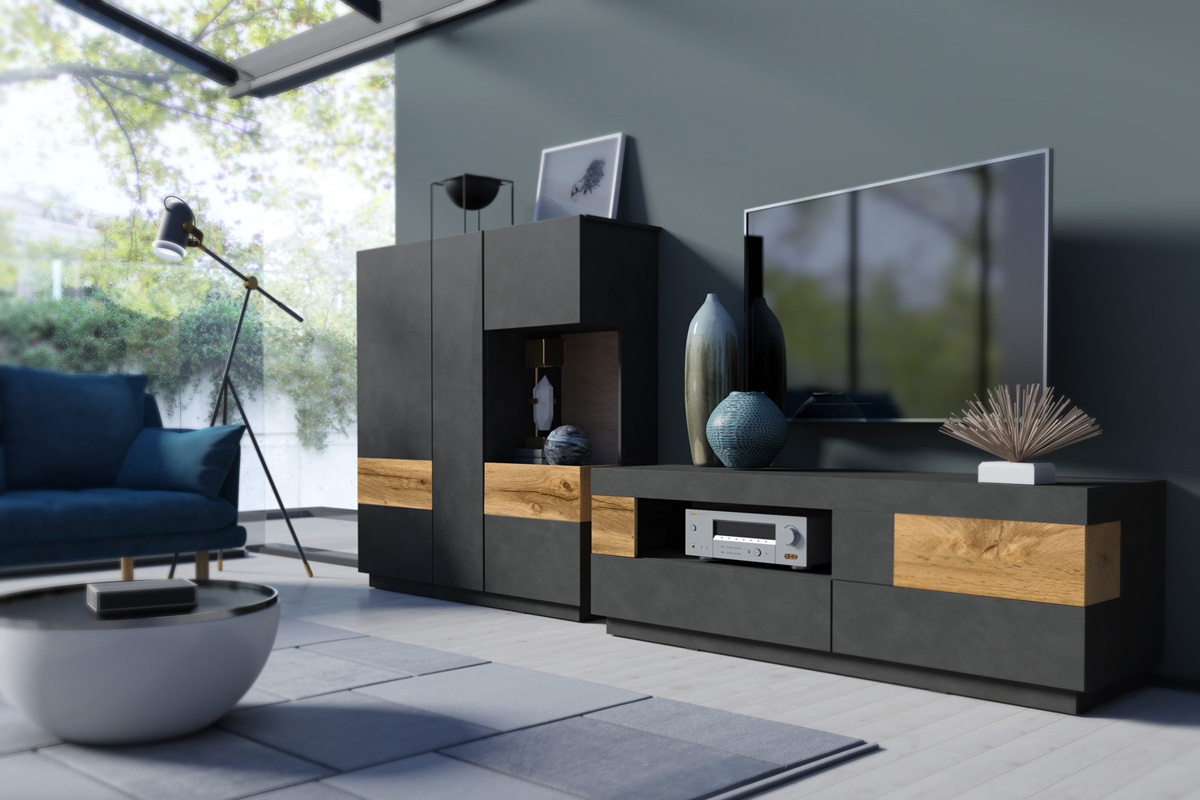 Obývacia stena moderná Silke III 241NGY Matera/Matera - wotan moderné Nábytok 