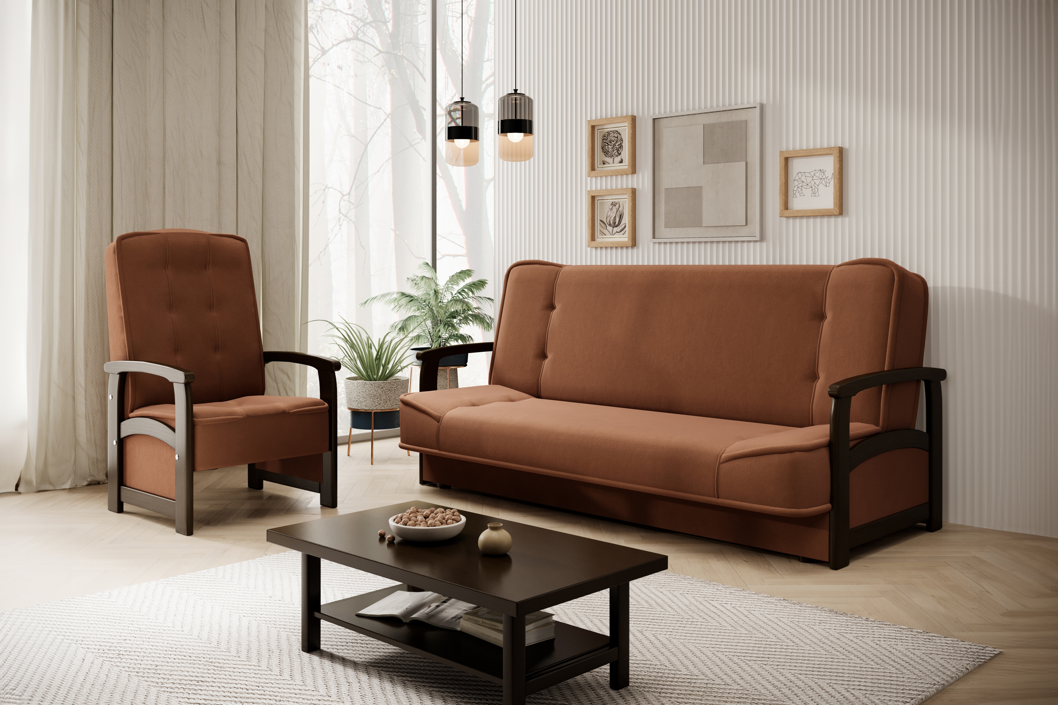 Sedací souprava 3+1 Wiktor komplet nábytku wypoczynkowych Wiktor