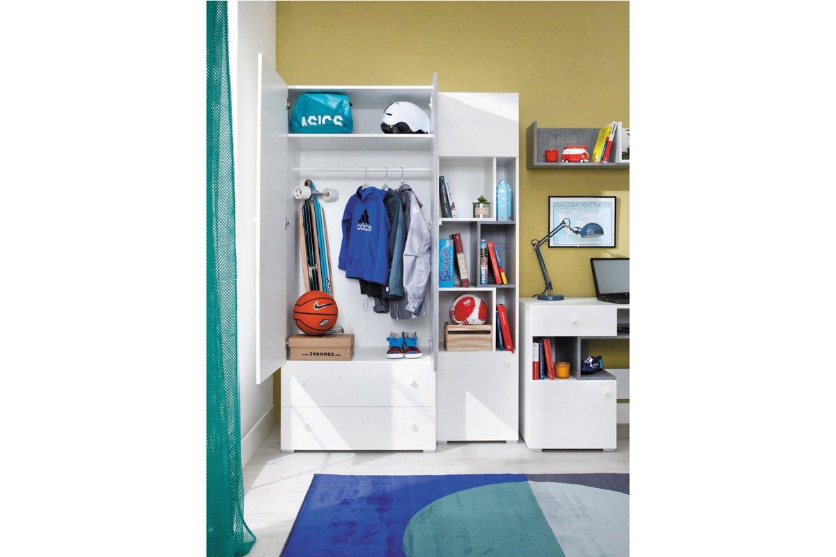 Zostava nábytku Sigma - Systém F Skriňa Sigma SI3 L/P - vnútro