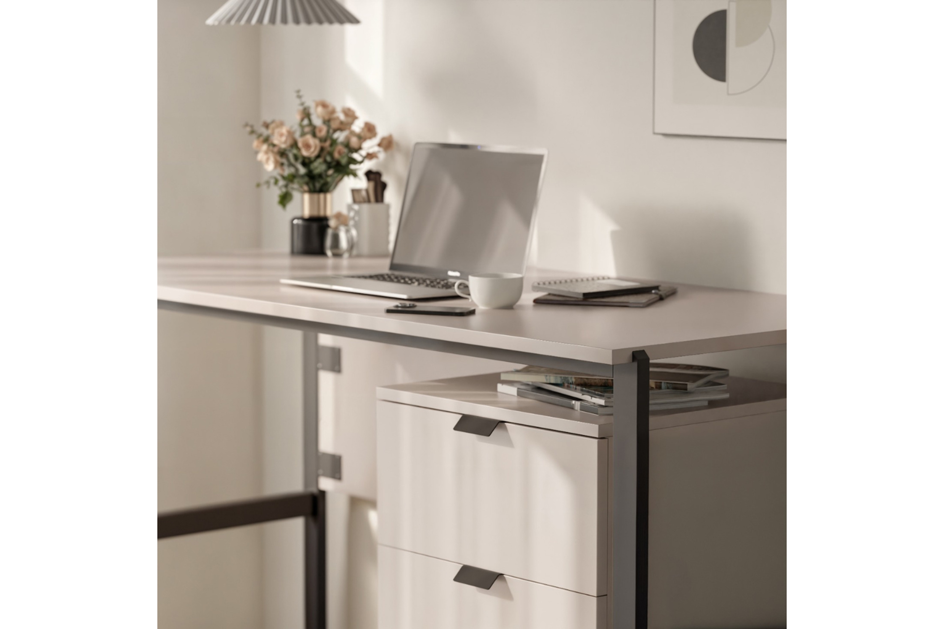 Kontejner Cremona se třemi zásuvkami - písková béžová zásuvkový kontejner Cremona se třemi  zásuvkami - béžová Pískový