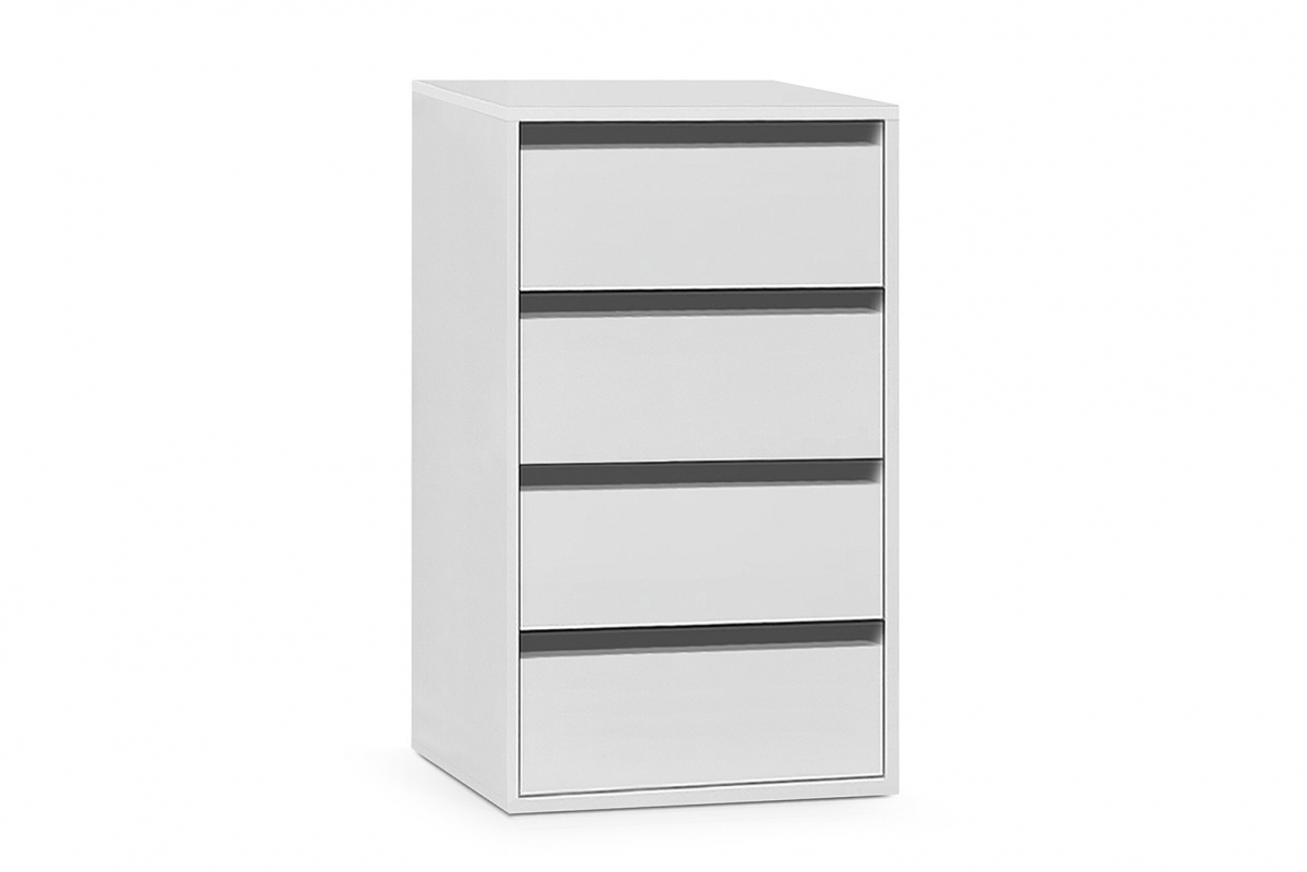 Kontajner do Skrine so štyrmi zásuvkami - Biely Kontajner do Skrine so štyrmi zásuvkami - Biely