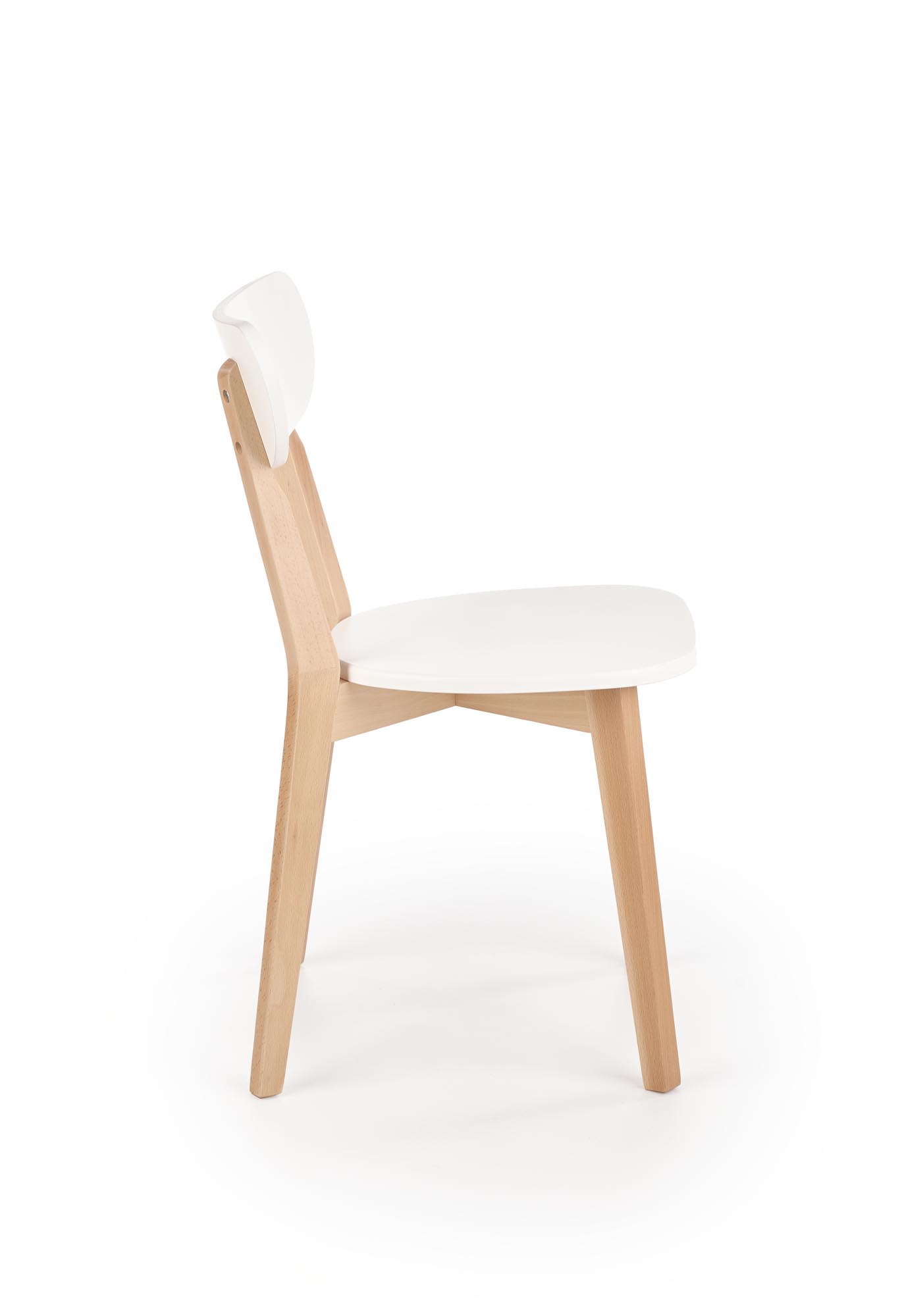 Jedálenská stolička Buggi - prírodná / biela Stolička buggi - prírodné / Biely