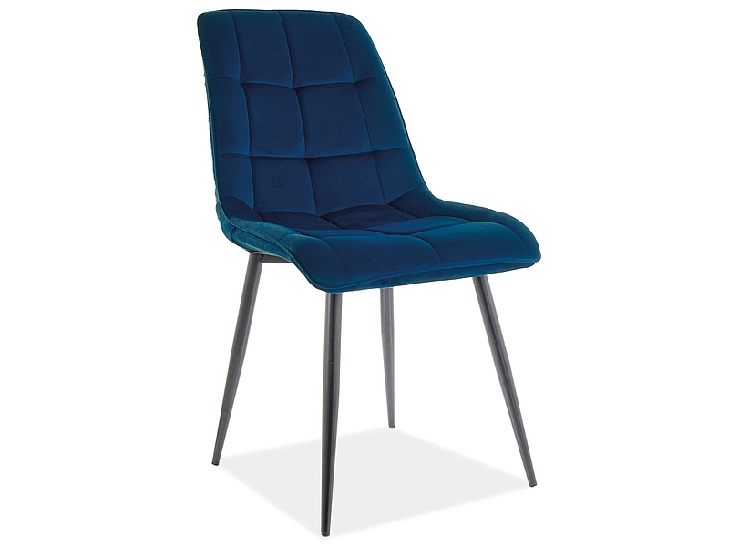 Židle CHIC MATT VELVET 79 Černá konstrukce / tmavě modrý židle chic matt velvet 79 Černá Konstrukce / tmavě modrý