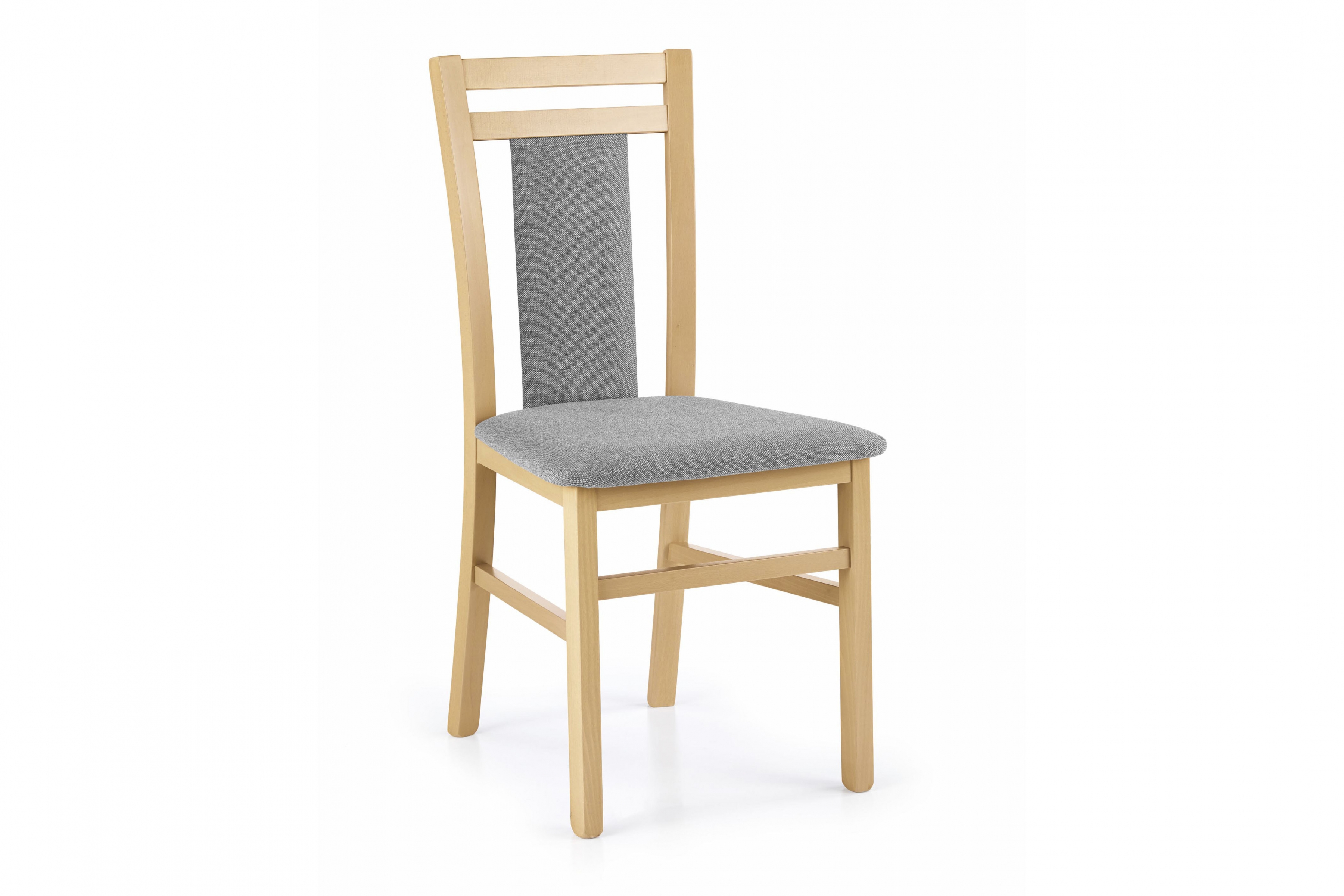 Jídelní židle Hubert 8 - dub medový / látka Inari 91 židle do jídelny Hubert 8 - šedá placionka Inari 91 / dub medová