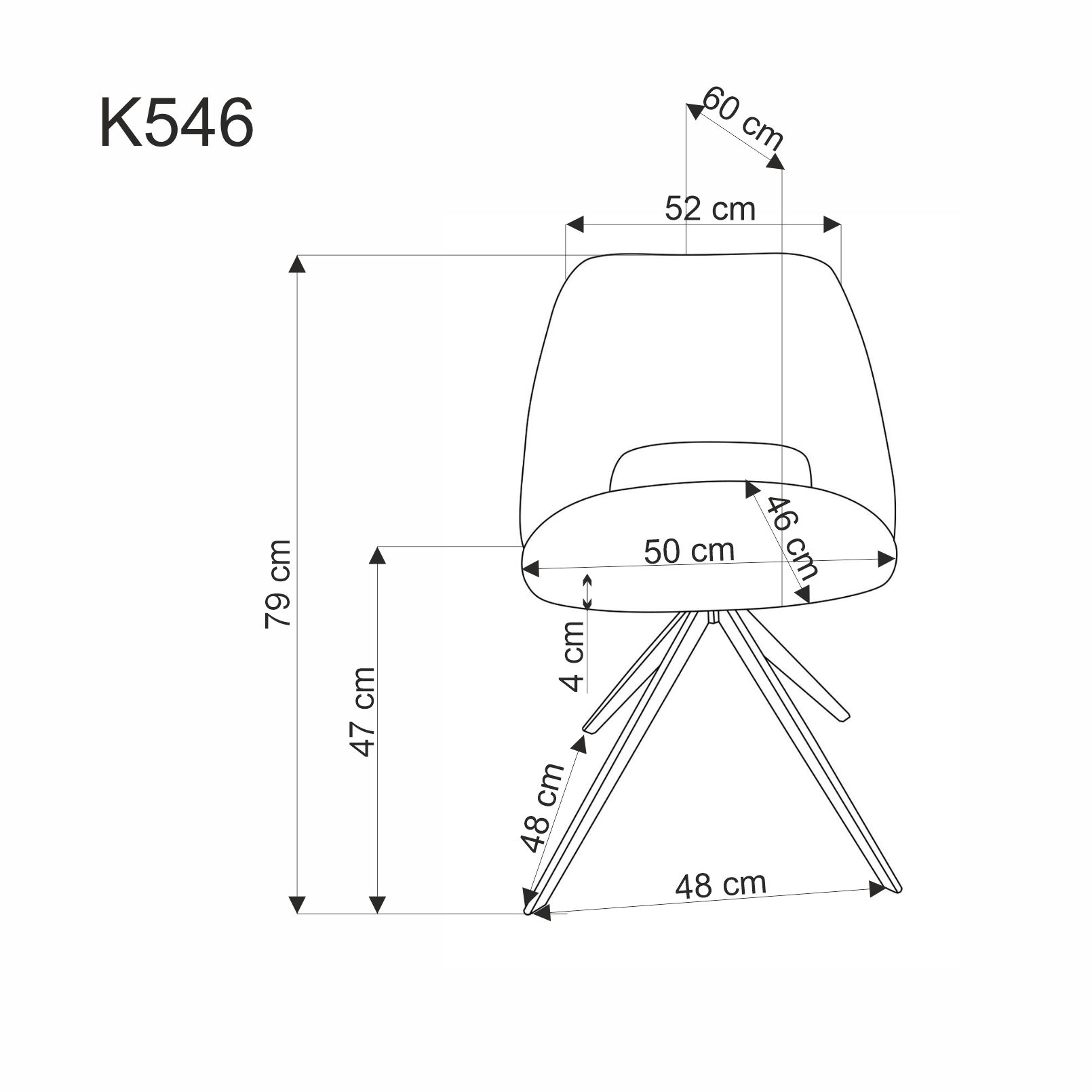 Jídelní židle K546 - hořčicová židle pro jídelny k546 obrotowe - hořčice