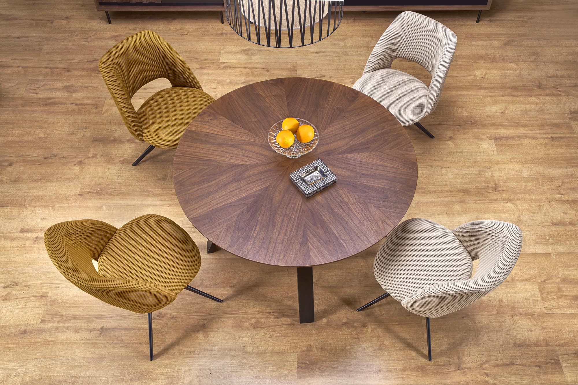 Jídelní židle K546 - hořčicová židle pro jídelny k546 obrotowe - hořčice