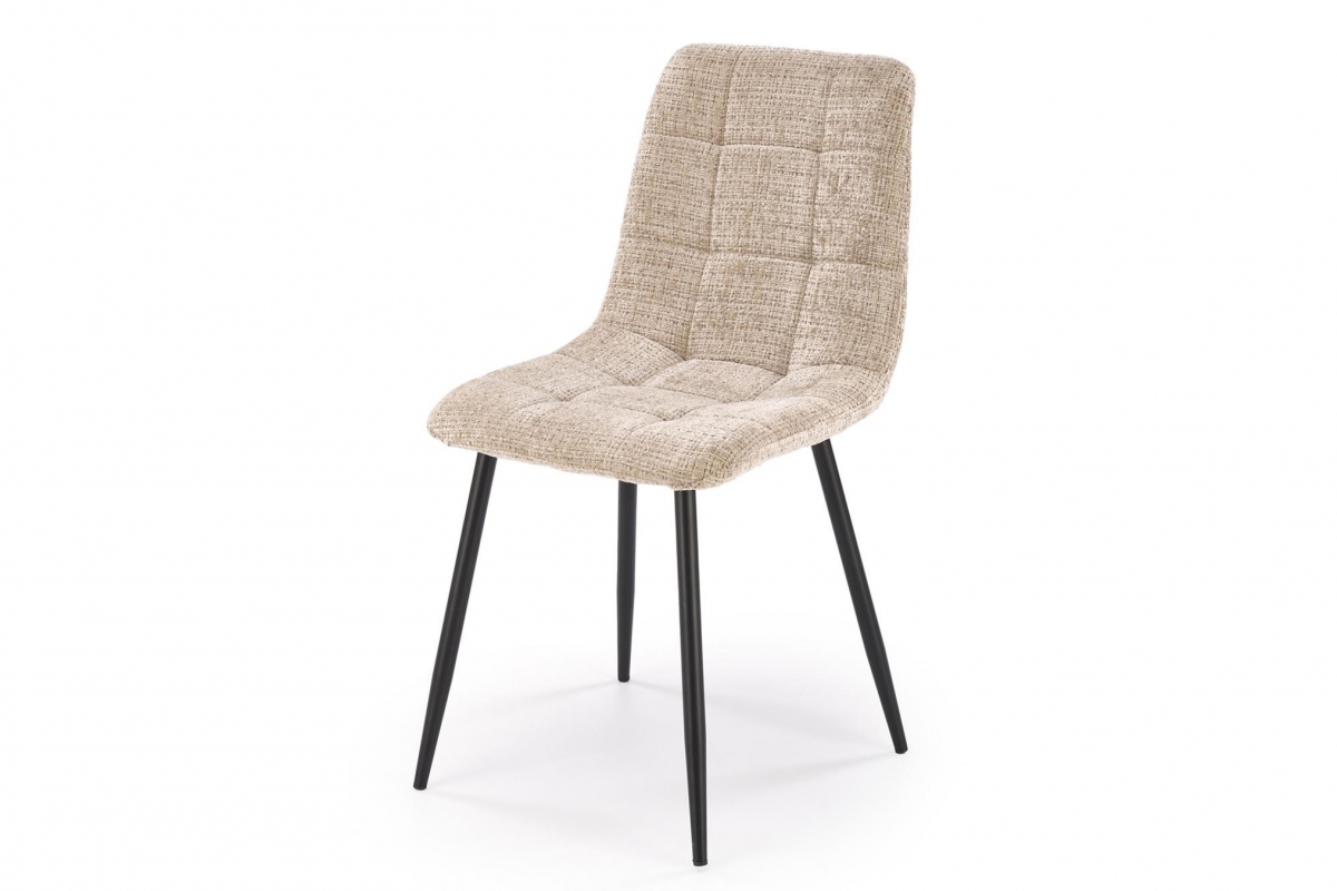Jídelní židle K547 - béžová / černé nohy židle do jídelny K547 - béžová / černá Nohy