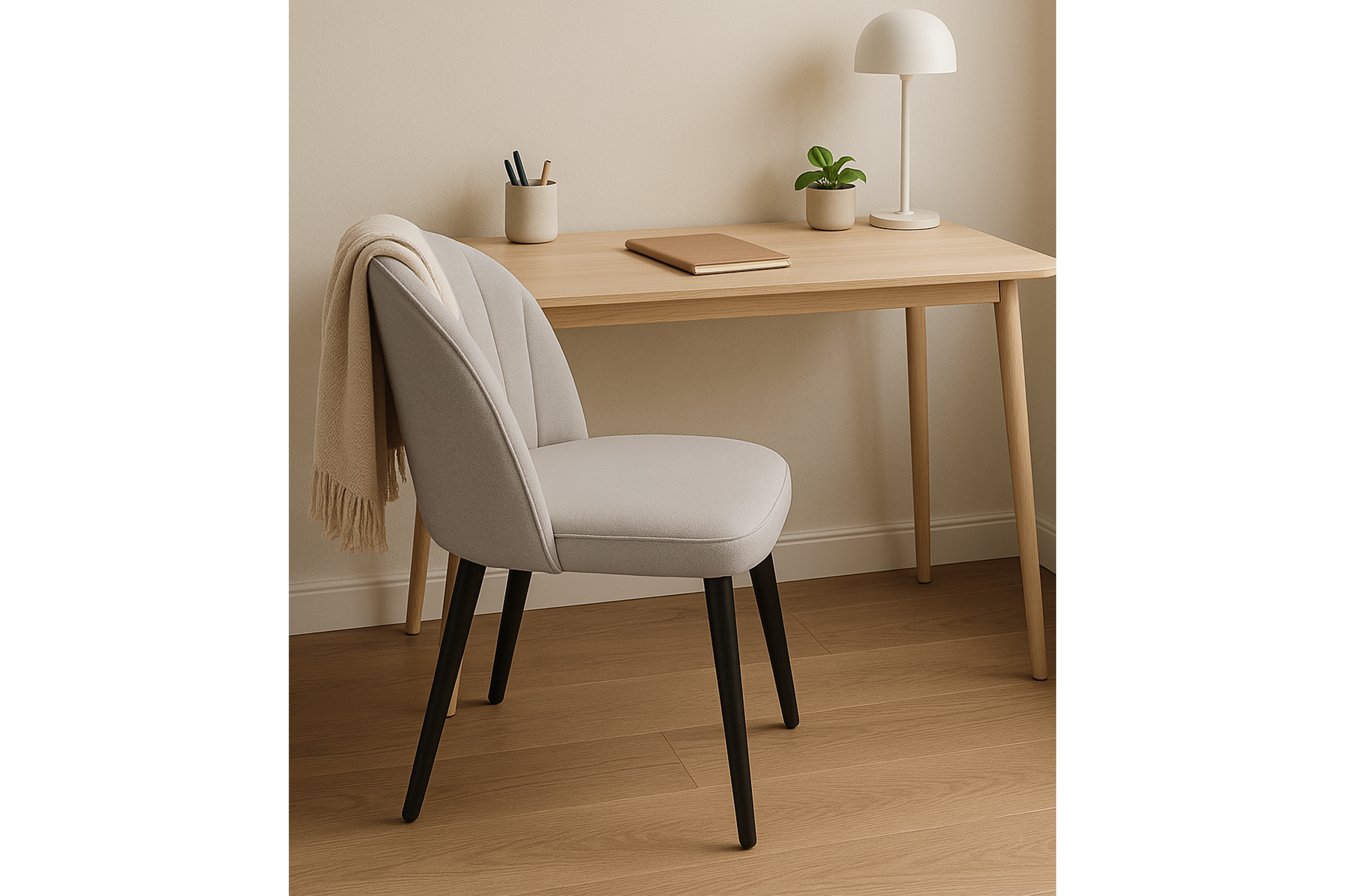 Jedálenské kreslo Azarro 2 - béžový zamat Paros 2 / čierna Stolička drevená Azarro 2 z tapicerowanym siedziskiem - béžový plusz Paros 2 / čierny nožičky