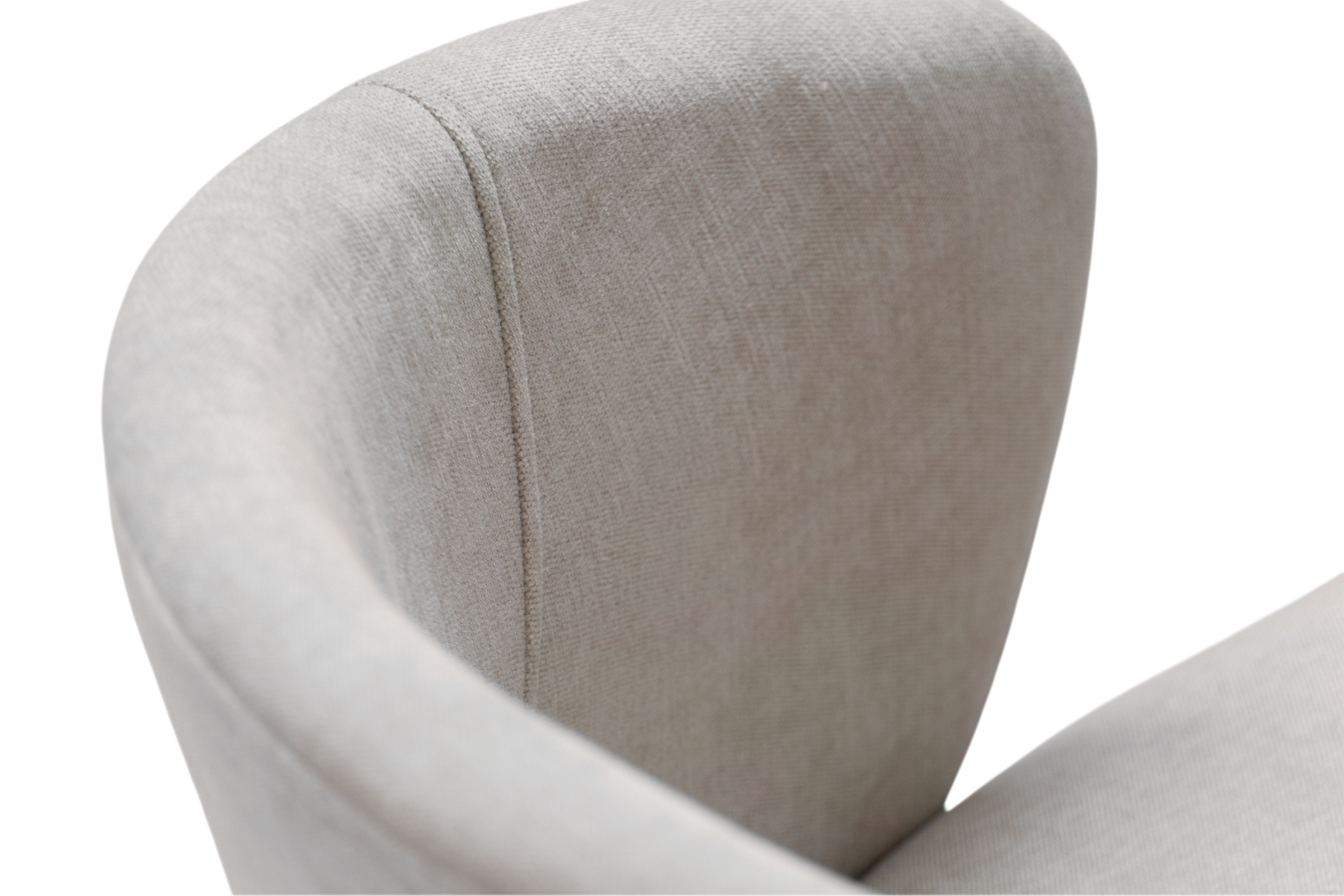 Drevená stolička Luna s čalúneným sedákom - svetlosivý šenil Wind 05 / čierne nohy Stolička drevená Luna z tapicerowanym siedziskiem - svetlý šedý Wind 05 / čierny nožičky