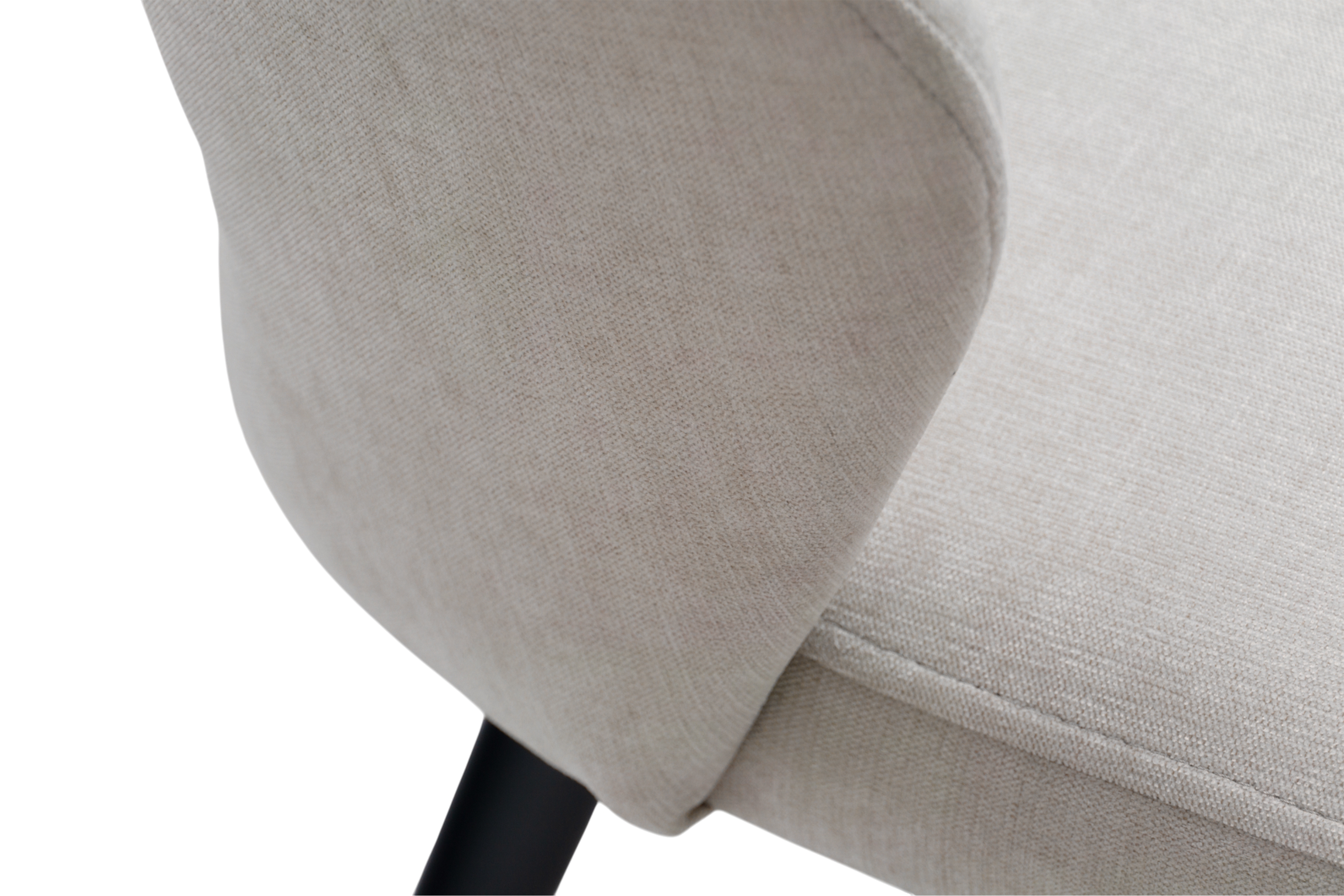 Drevená stolička Luna s čalúneným sedákom - svetlosivý šenil Wind 05 / čierne nohy Stolička drevená Luna z tapicerowanym siedziskiem - svetlý šedý Wind 05 / čierny nožičky