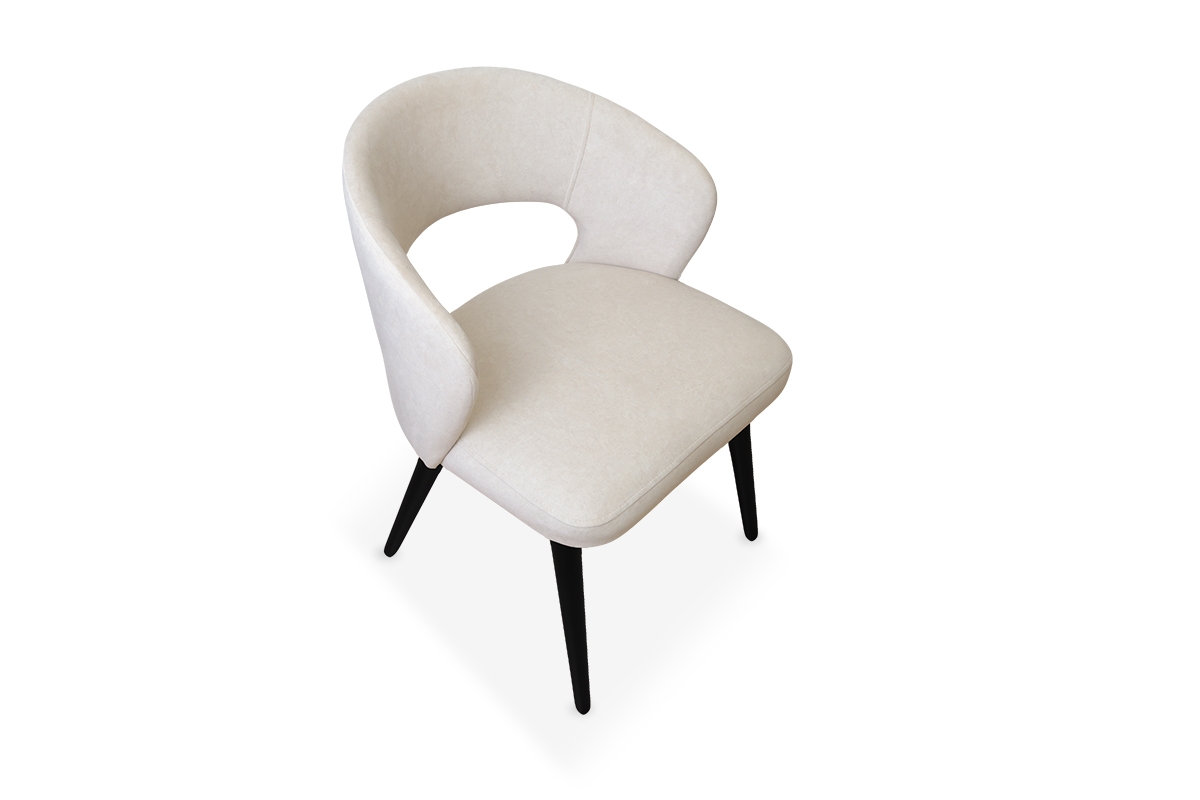 Drevená stolička Luna s čalúneným sedákom Stolička drevená Luna z tapicerowanym siedziskiem