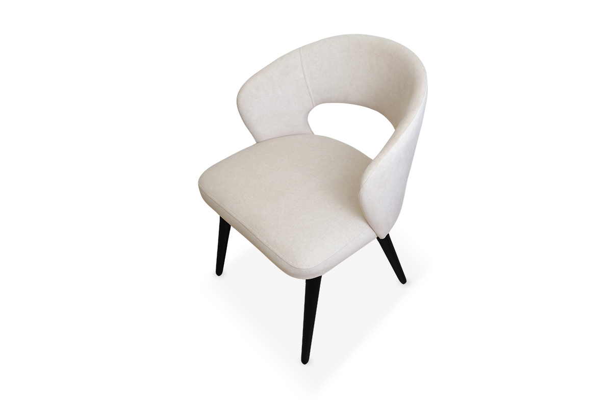 Drevená stolička Luna s čalúneným sedákom Stolička drevená Luna z tapicerowanym siedziskiem