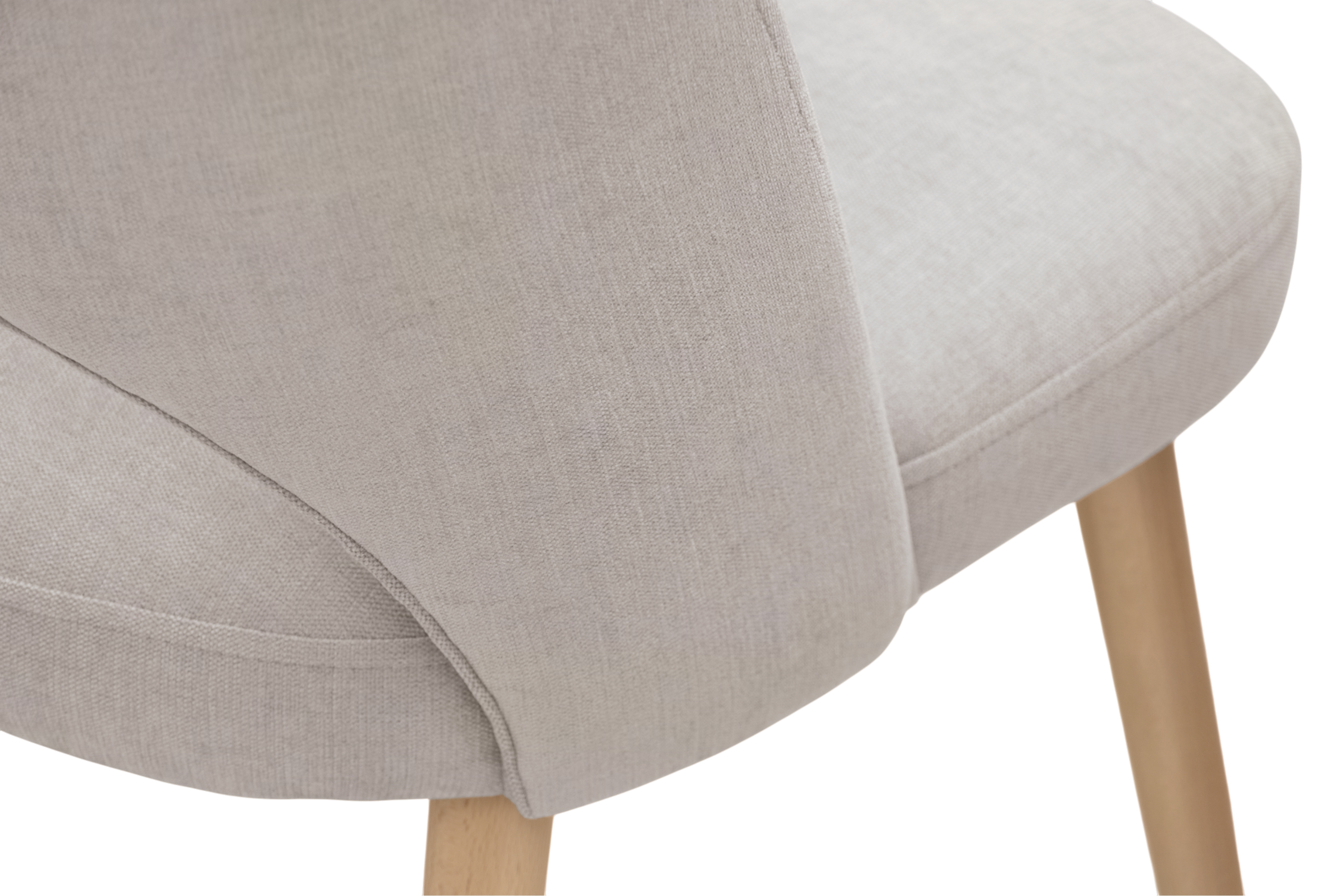 Dřevěná židle Luvaro s čalouněným sedákem – světle šedý šenil Wind 05 / nožky buk židle dřevěná Luvaro s čalouněným sedákem - světlý šedá šenil Wind 05 / Nohy buk