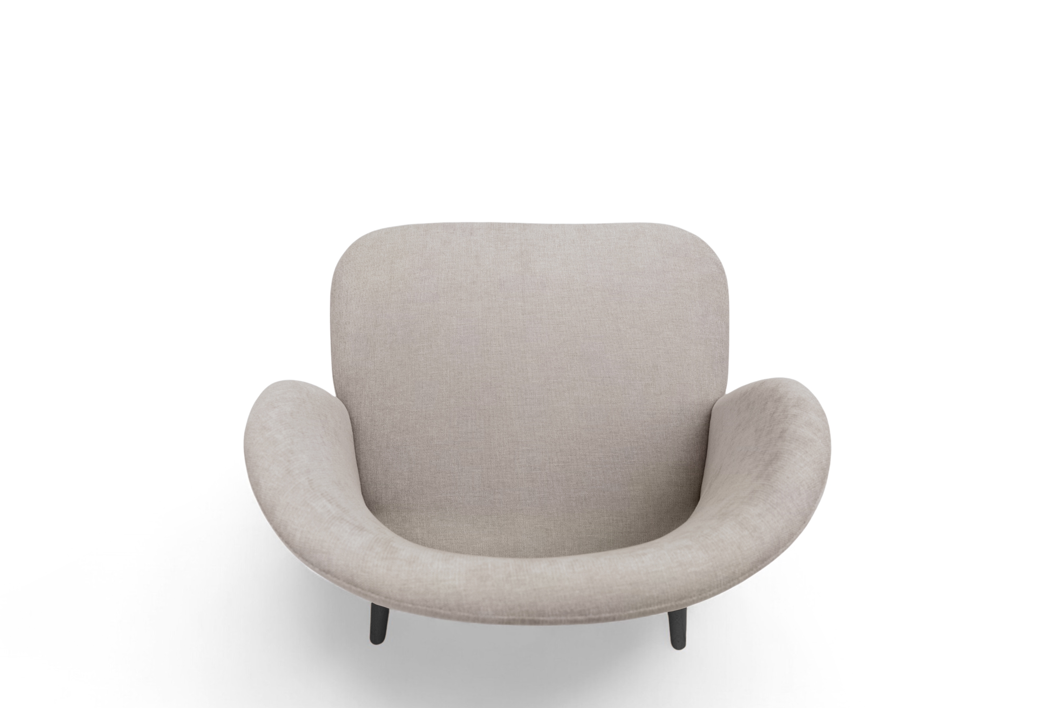 Dřevěná židle Luvaro s čalouněným sedákem – světle šedý šenil Wind 05 / černé nožky židle dřevěná Luvaro s čalouněným sedákem - světlý šedá šenil Wind 05 / Nohy černá