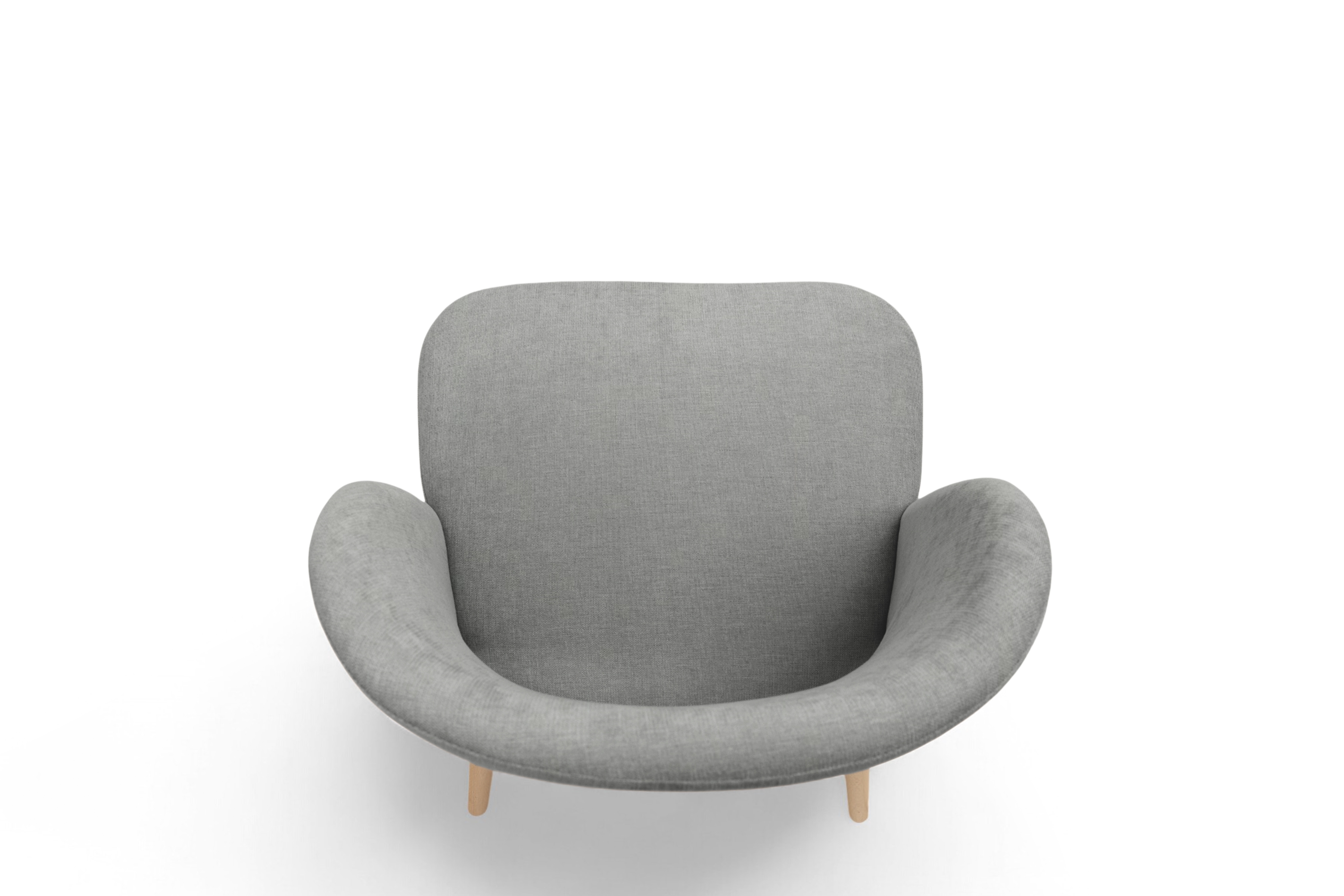 Dřevěná židle Luvaro s čalouněným sedákem – šedý šenil Wind 90 / nožky buk židle dřevěná Luvaro s čalouněným sedákem - šedá šenil Wind 90 / Nohy buk