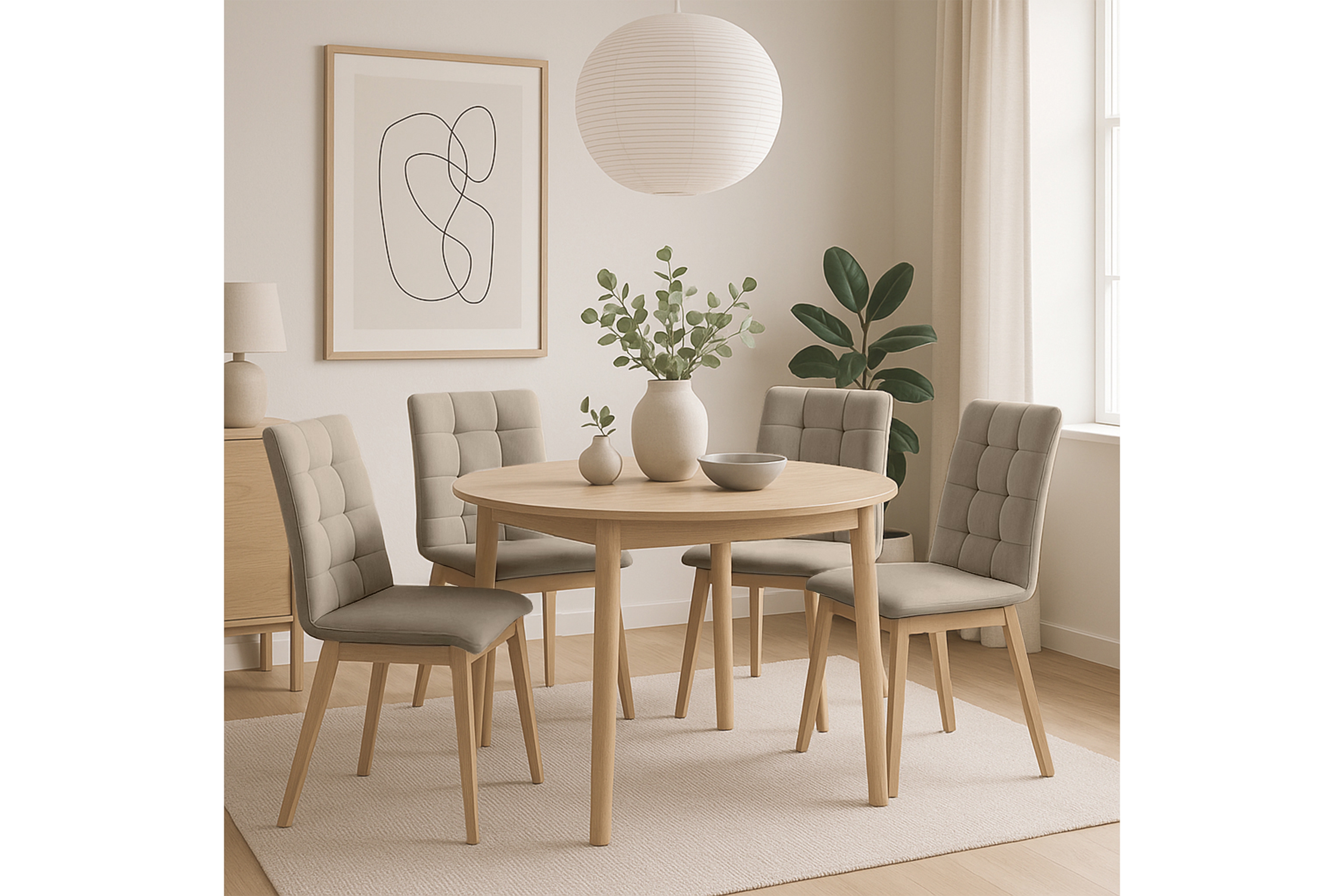 Jedálenská stolička Platinum 4 – béžový velúr Salvador 2 / buk Stolička drevená Platinum 4 z tapicerowanym siedziskiem - Béžová Salvador 02 / nožičky buk