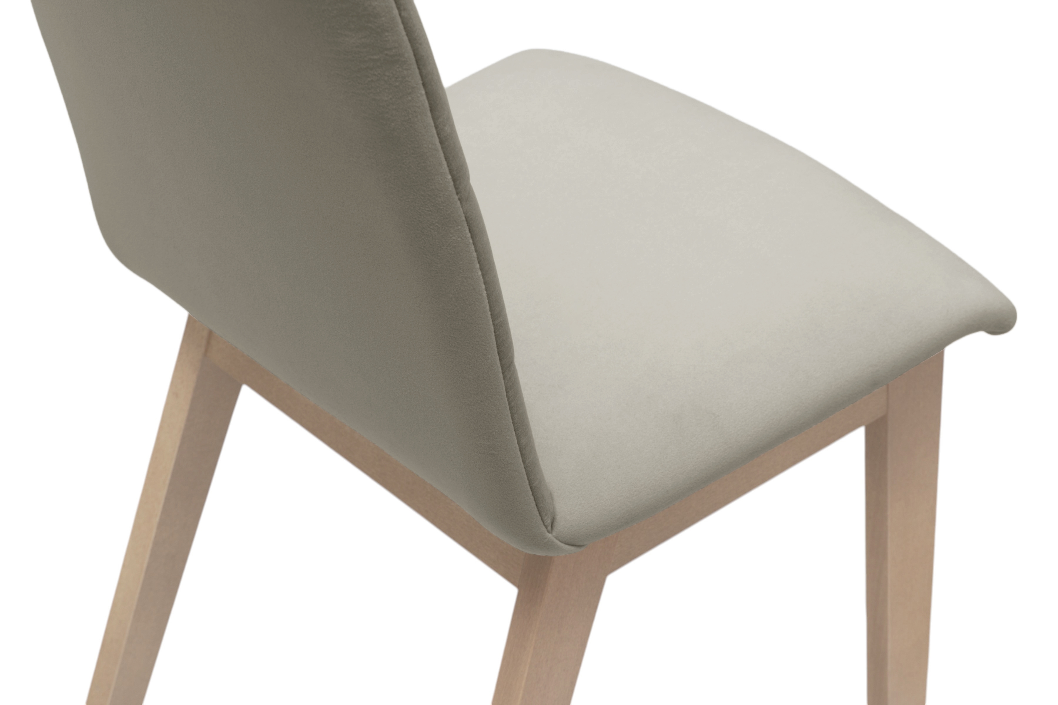 Jedálenská stolička Platinum 4 – béžový velúr Salvador 2 / buk Stolička drevená Platinum 4 z tapicerowanym siedziskiem - Béžová Salvador 02 / nožičky buk