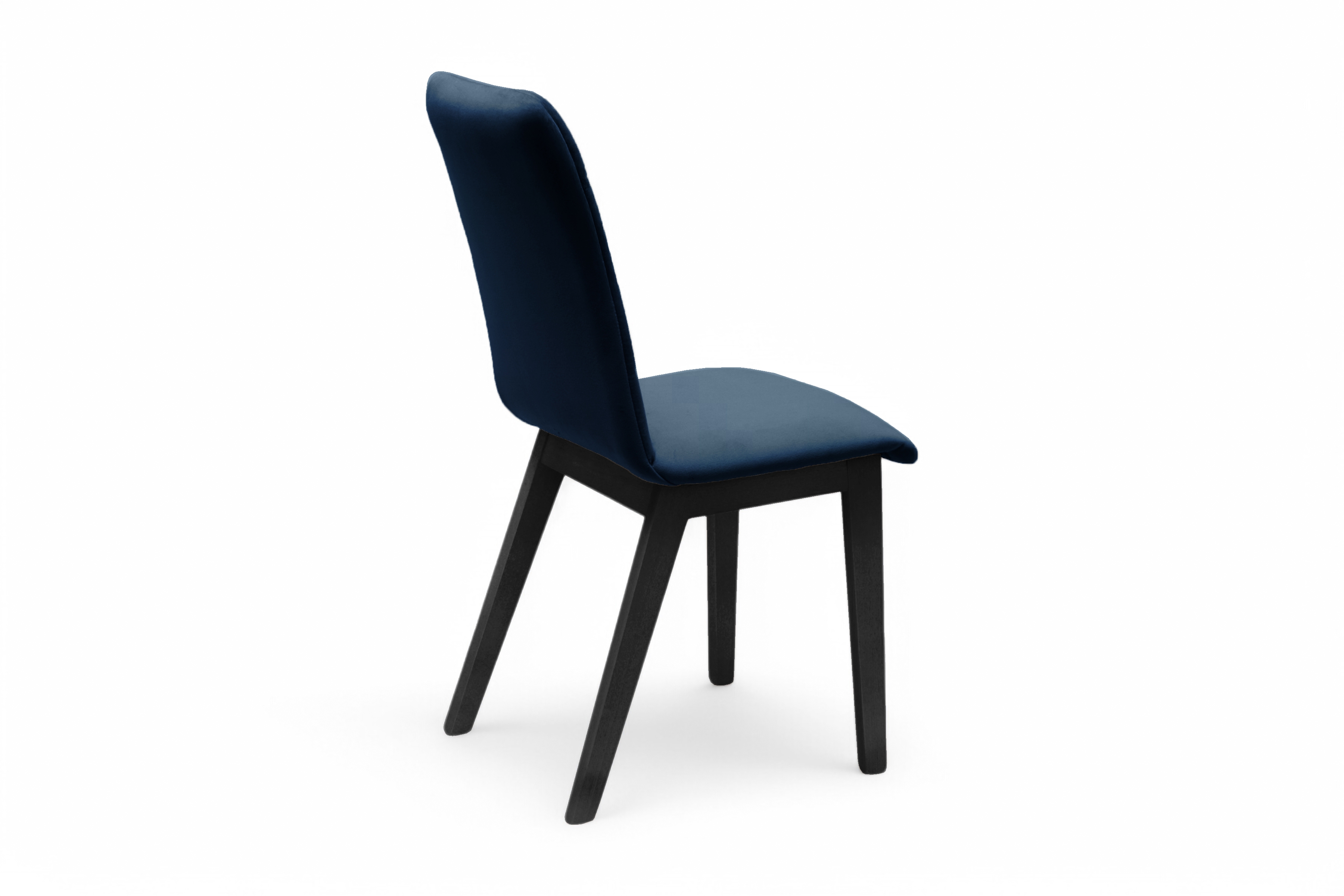 Čalúnená stolička Platinum 4 – tmavomodrý zamat Salvador 5 / čierne nohy Stolička drevená Platinum 4 z tapicerowanym siedziskiem - granat Salvador 05 / čierny nožičky