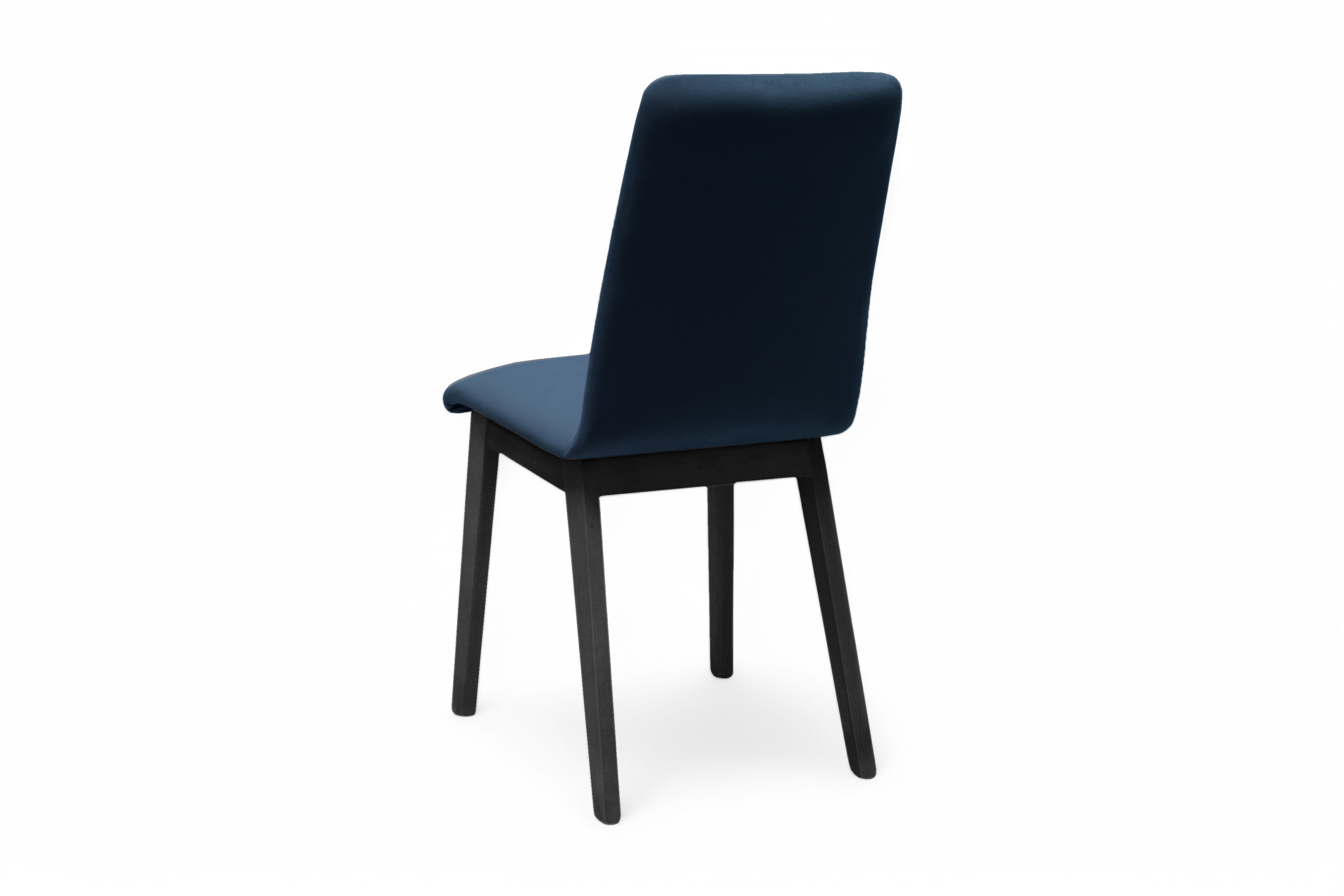 Čalúnená stolička Platinum 4 – tmavomodrý zamat Salvador 5 / čierne nohy Stolička drevená Platinum 4 z tapicerowanym siedziskiem - granat Salvador 05 / čierny nožičky