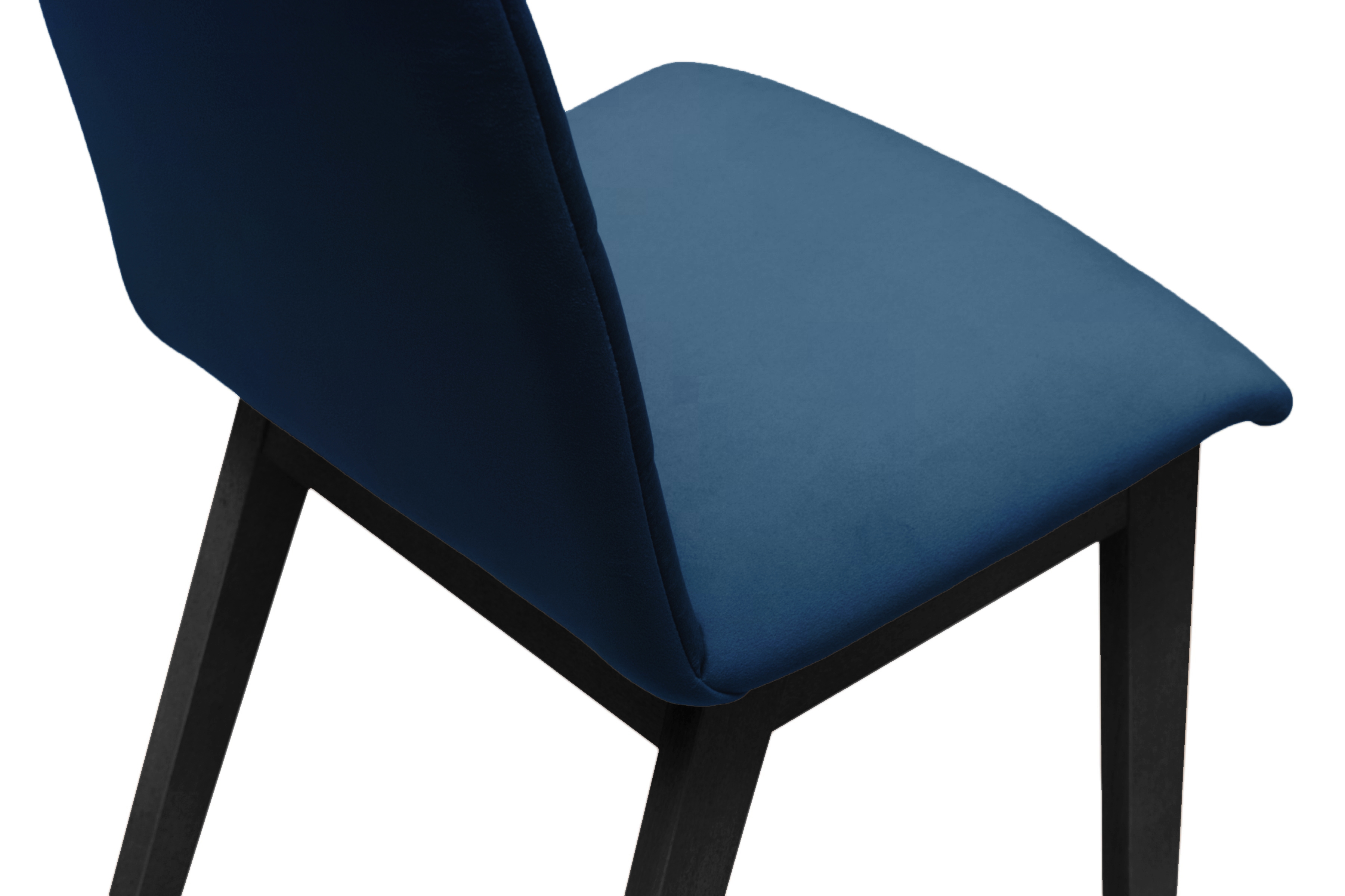 Čalúnená stolička Platinum 4 – tmavomodrý zamat Salvador 5 / čierne nohy Stolička drevená Platinum 4 z tapicerowanym siedziskiem - granat Salvador 05 / čierny nožičky