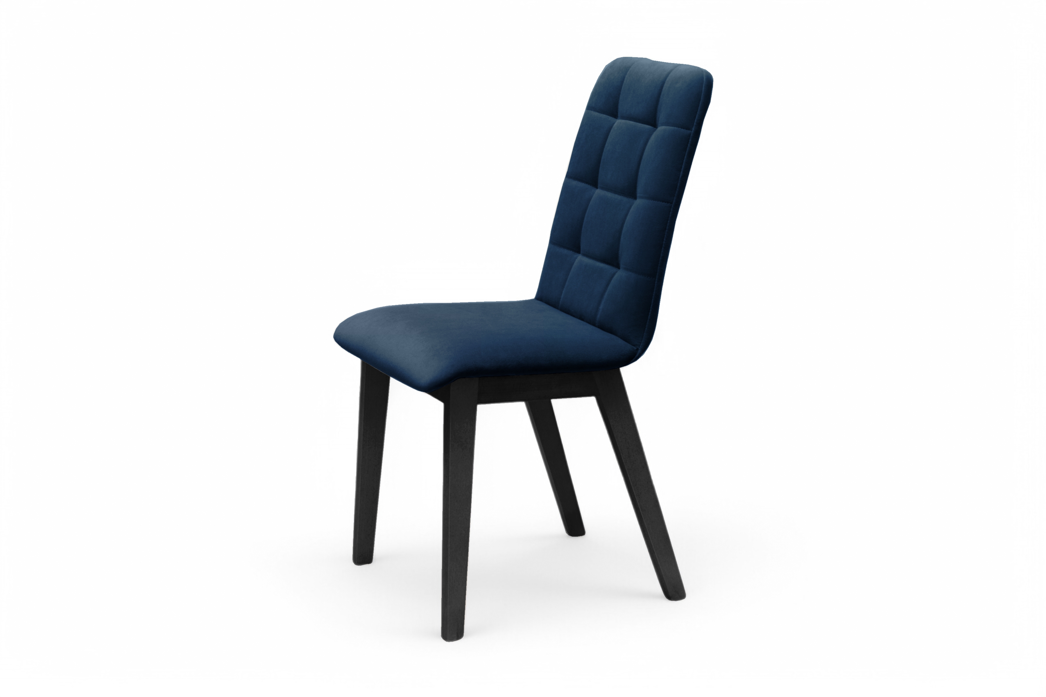 Čalúnená stolička Platinum 4 – tmavomodrý zamat Salvador 5 / čierne nohy Stolička drevená Platinum 4 z tapicerowanym siedziskiem - granat Salvador 05 / čierny nožičky