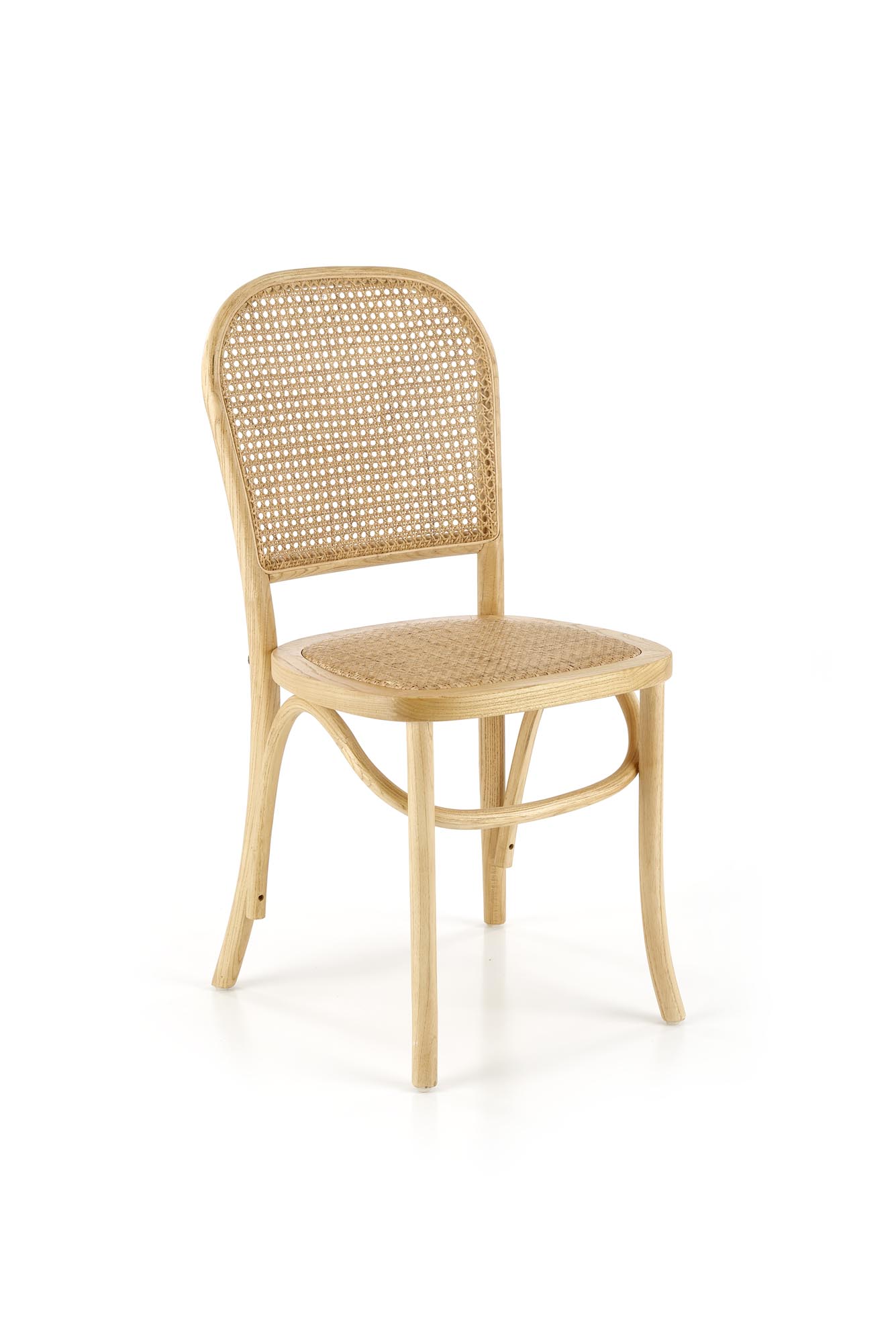 K502 Židle přírodní dřevěna židle z rattanem k502 - přírodní