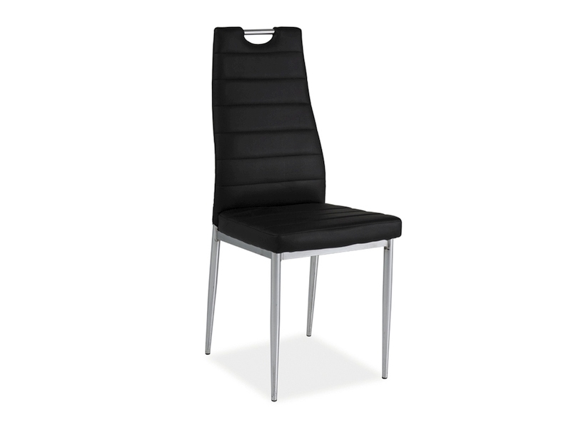 Židle H260 Černý/Chromovaný  krzesLo h260 Černý/Chromovaný 