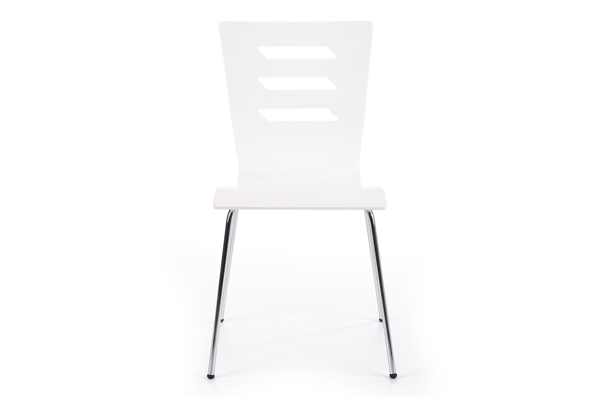 Stolička K155 s kovovými nohami - biela Stolička K155 z metalowymi nogami - Biely