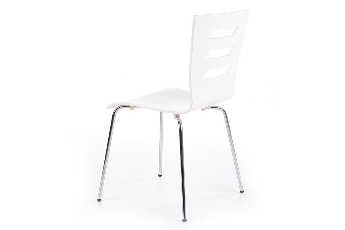 Stolička K155 s kovovými nohami - biela Stolička K155 z metalowymi nogami - Biely