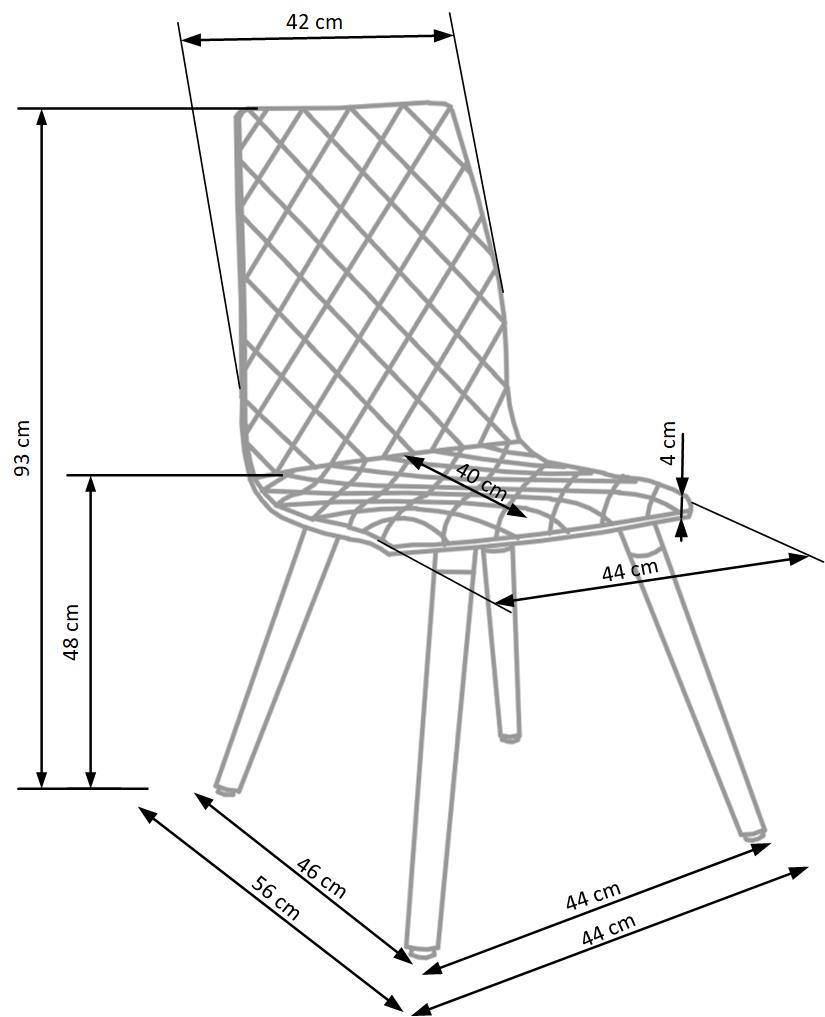 Židle K282 - popel Židle k282 - popel