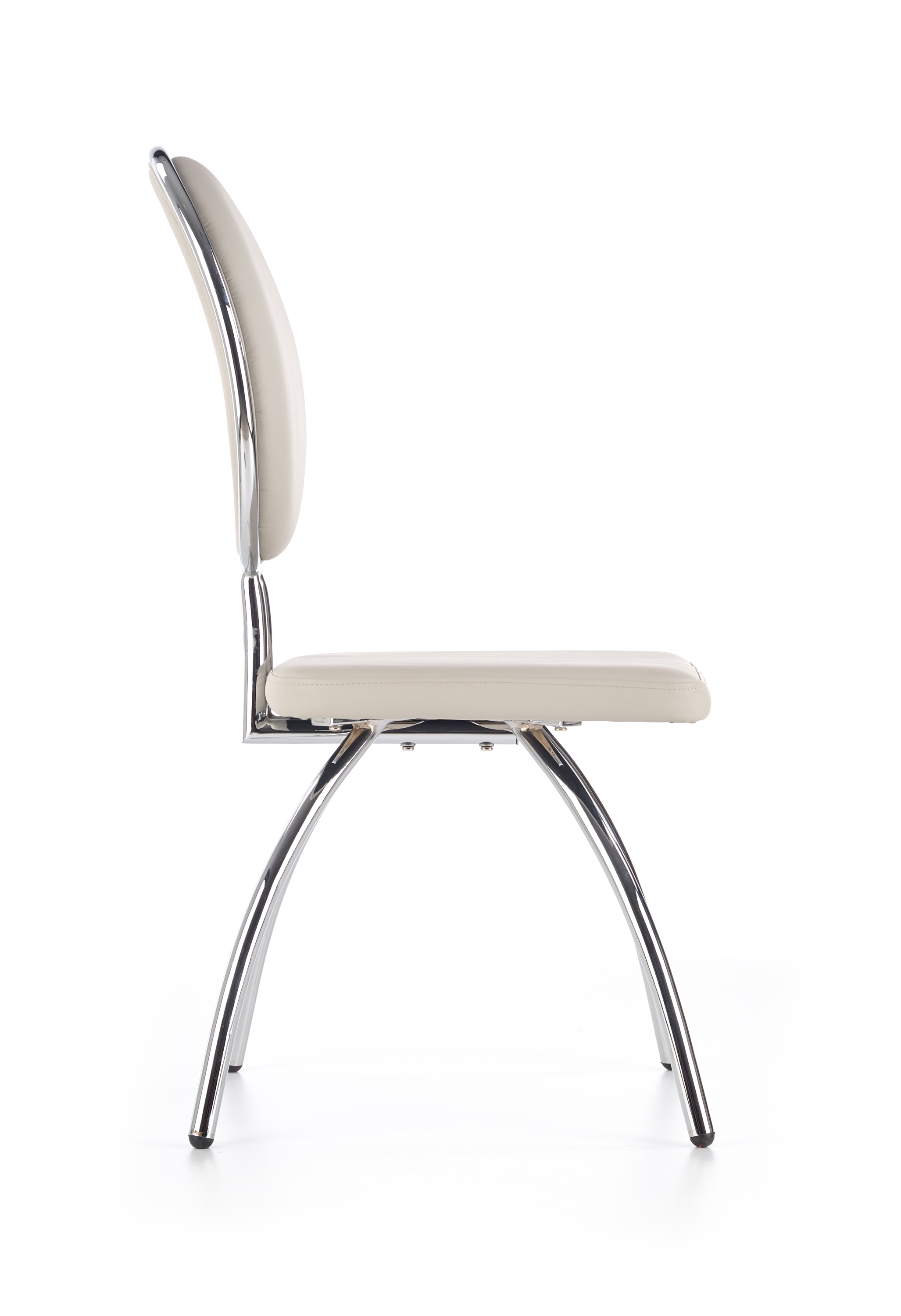 Jedálenská stolička K297 - sivá / chrómová Stolička k297 - svetlý popol / Chrom