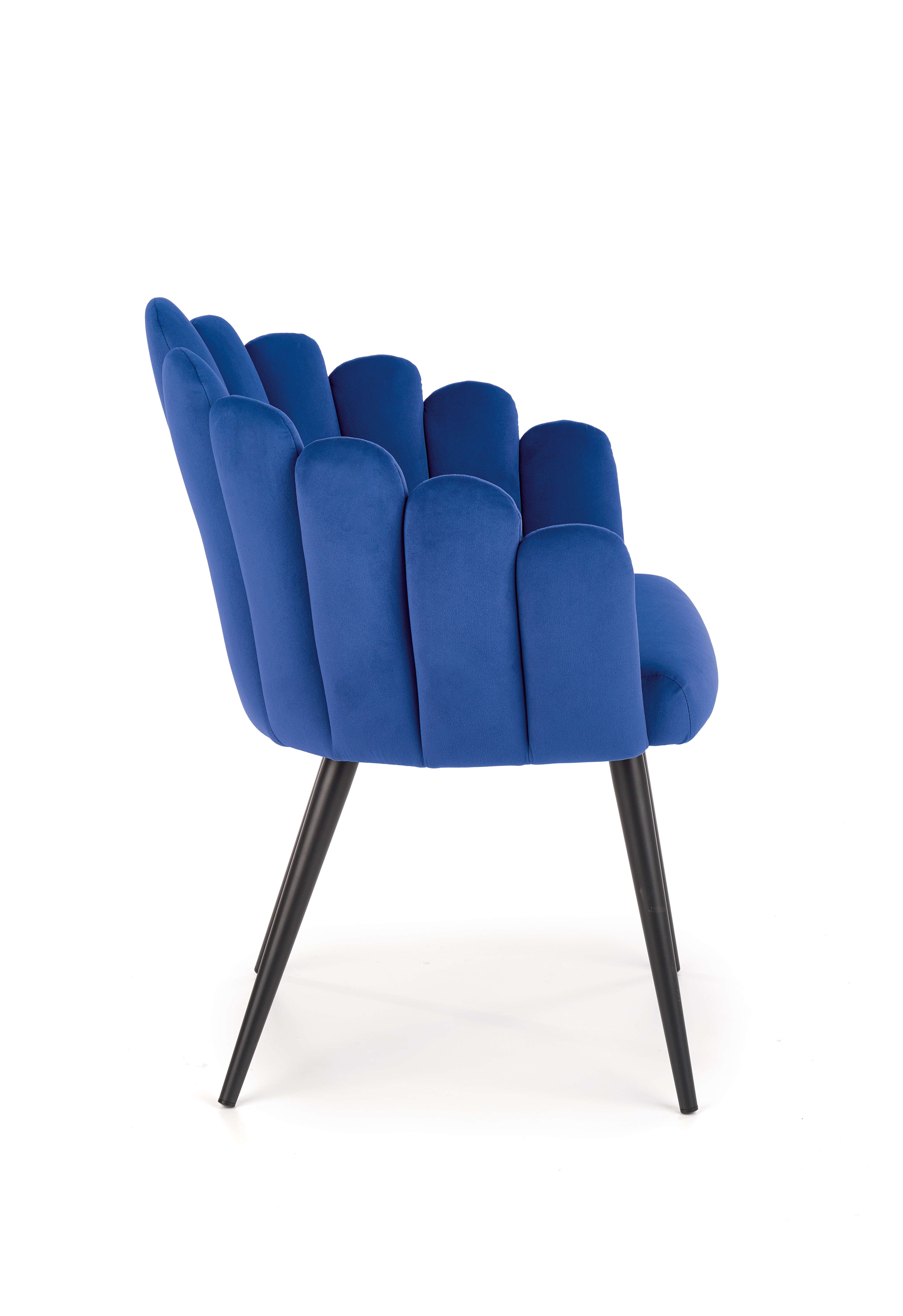 K410 Židle tmavě modrá velvet Židle k410 - granátový velvet