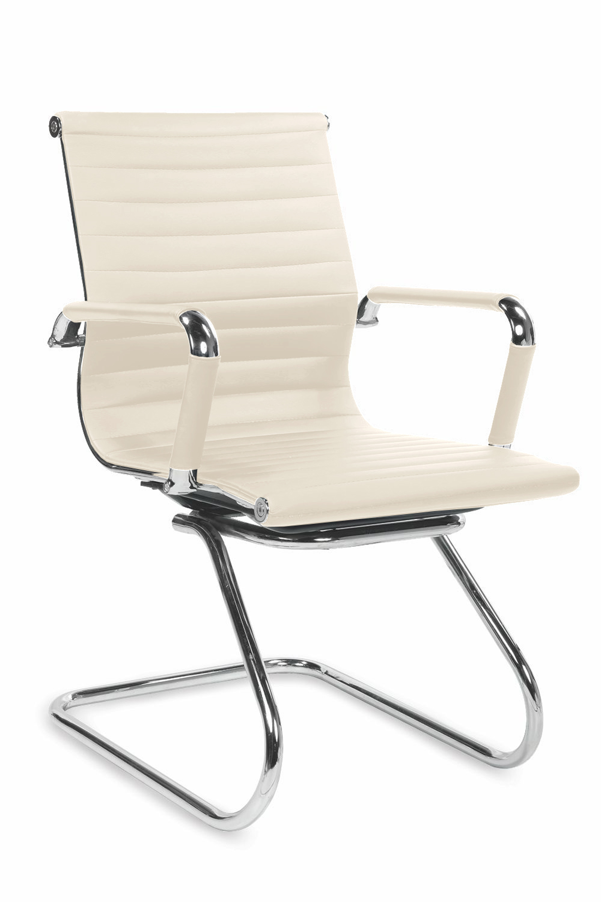 Konferenční židle Prestige Skid Eko-kůže/krémová Židle konferencyjne prestige skid Eko-kůže/krémová