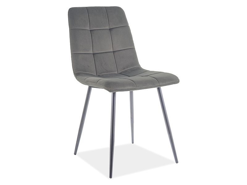 Židle MILA MATT VELVET 85 Černá Konstrukce / šedý židle mila matt velvet 85 Černá Konstrukce / šedý