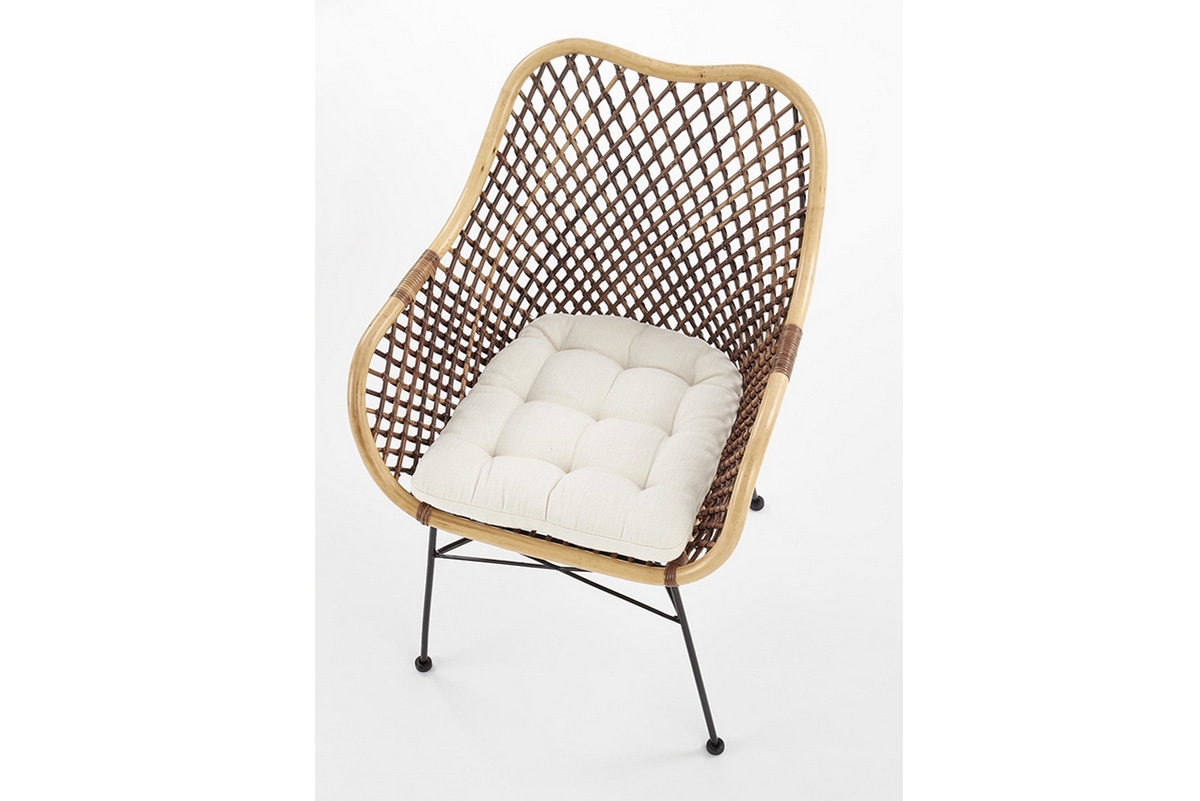 Ratanová židle K336 - přírodní / kovové nohy židle rattanowe K336 z metalowymi nogami - přírodní