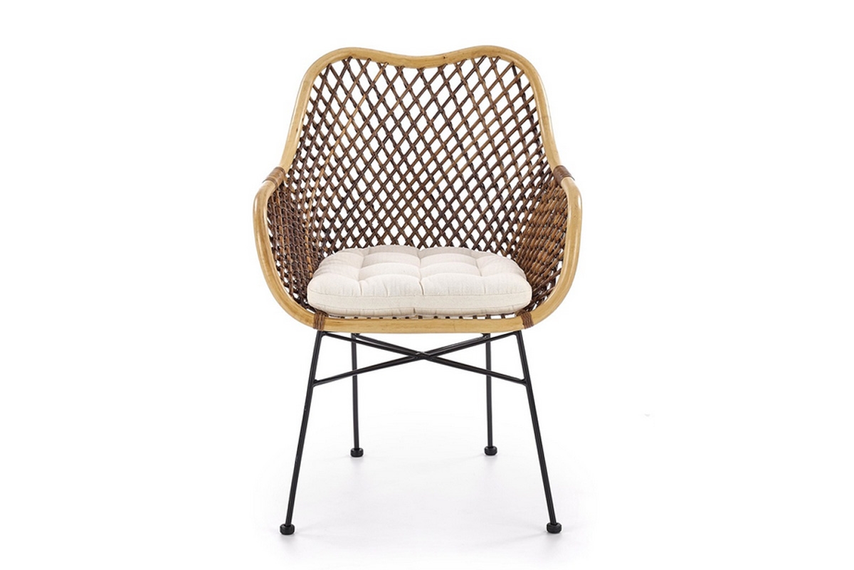 Ratanová židle K336 - přírodní / kovové nohy židle rattanowe K336 z metalowymi nogami - přírodní