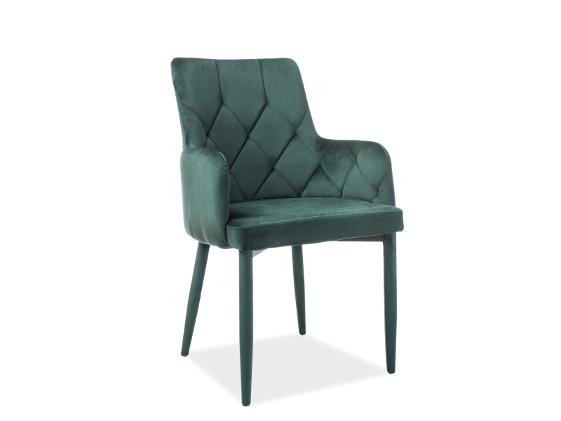 Židle RICARDO VELVET Zelený BLUVEL78  židle ricardo velvet Zelený bluvel78