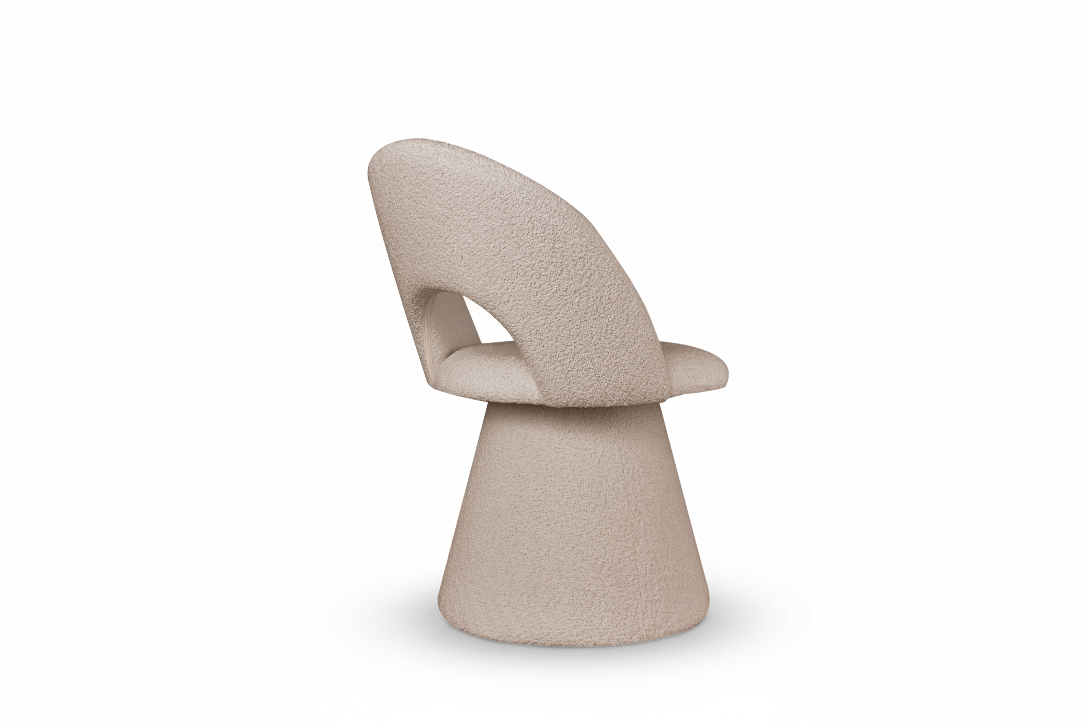 Čalouněná židle Aveliro skořepinová - béžová bouclé Catch Me 02 židle čalouněné Aveliro kubelkowe - béžová boucla Catch Me 02