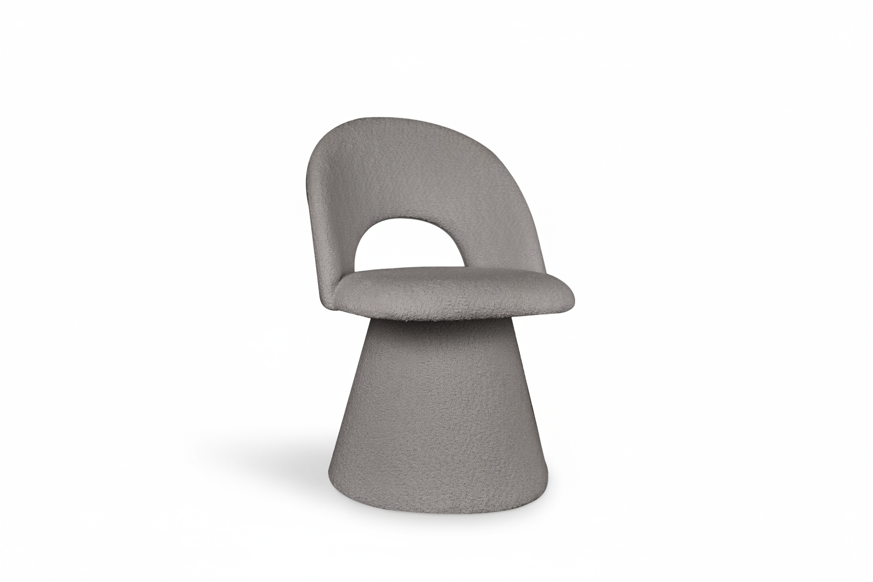 Čalouněná židle Aveliro skořepinová - světle šedá bouclé Catch Me 24 židle čalouněné Aveliro kubelkowe - jasna šedá boucla Catch Me 24