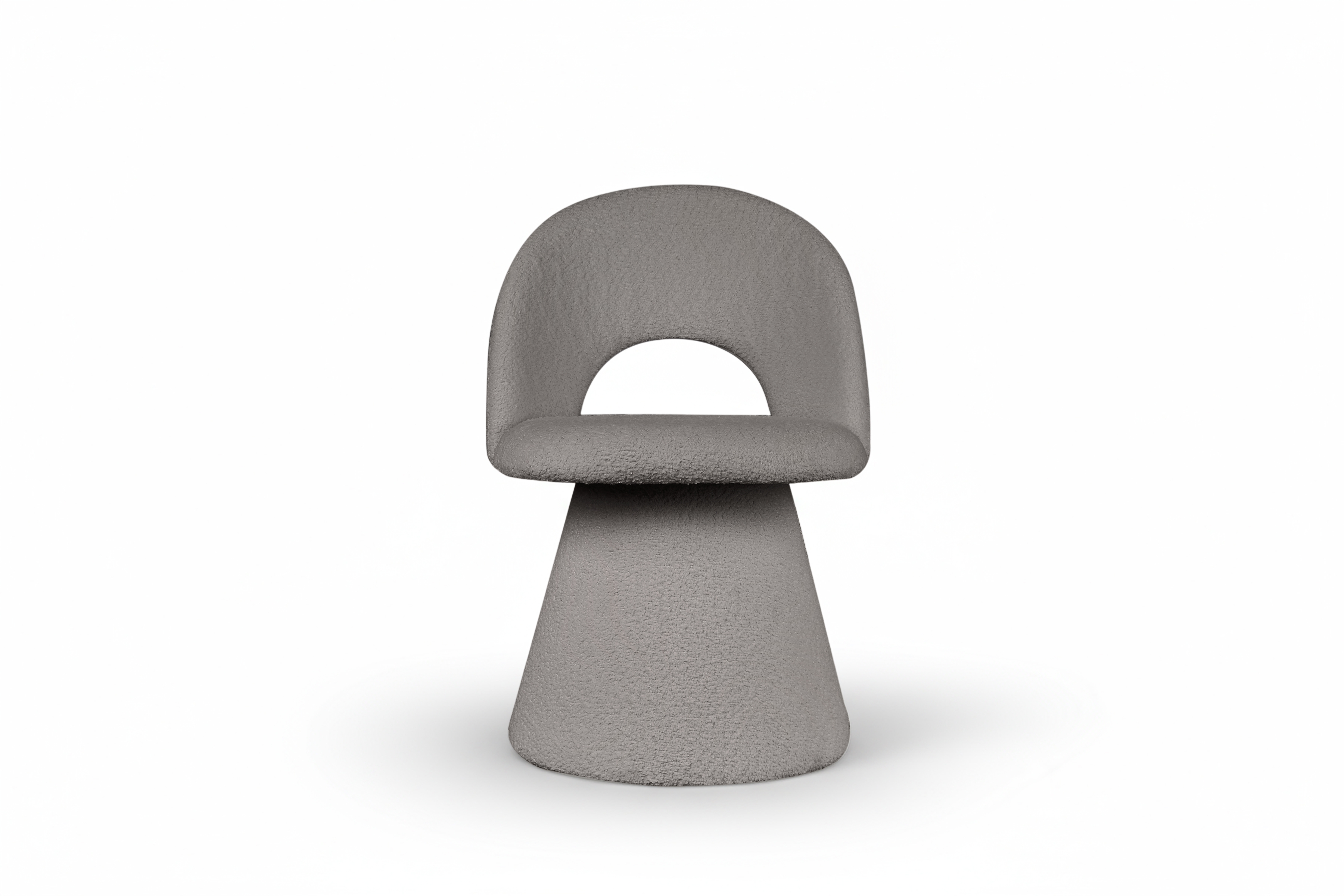 Čalouněná židle Aveliro skořepinová - světle šedá bouclé Catch Me 24 židle čalouněné Aveliro kubelkowe - jasna šedá boucla Catch Me 24