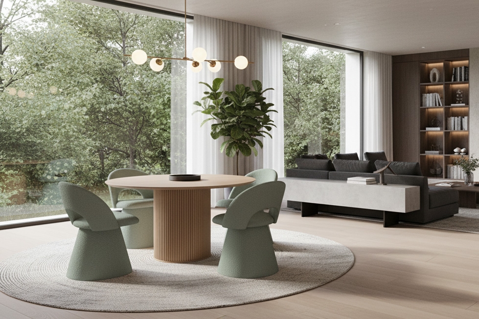 Čalouněná židle Aveliro skořepinová - světle zelená bouclé Catch Me 13 židle čalouněné Aveliro kubelkowe - jasna zielona boucla Catch Me 13