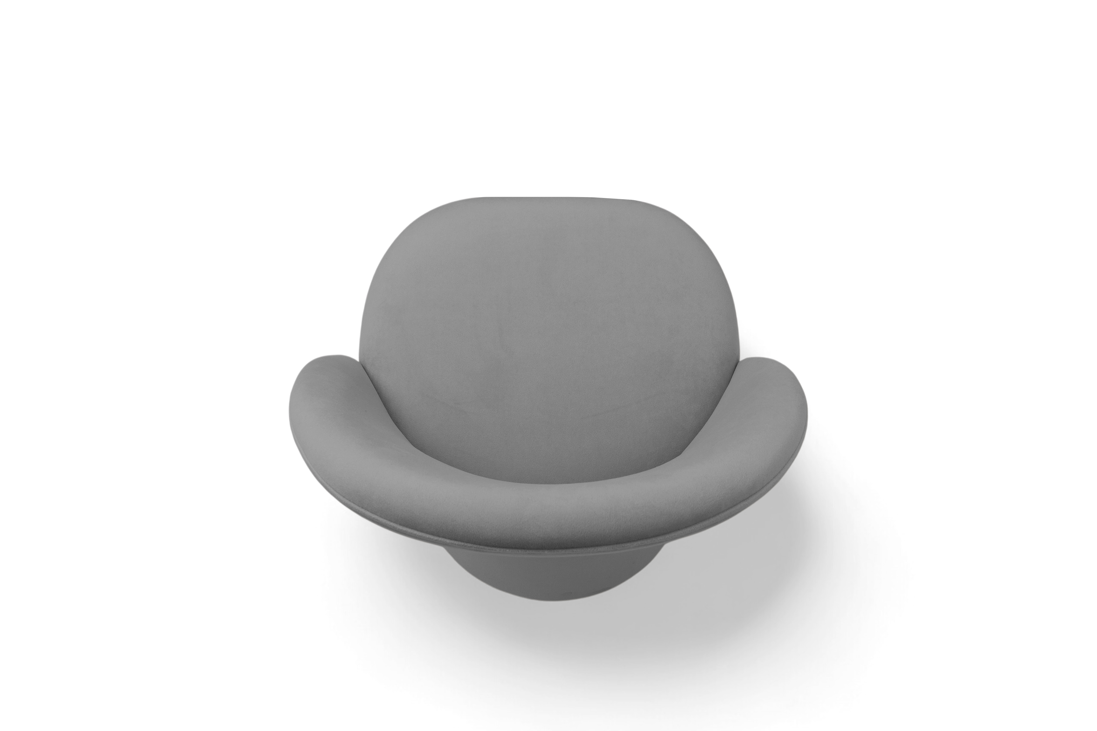 Čalouněná jídelní židle Aveliro s područkami - šedý hydrofobní samet Salvador 17 židle čalouněné Aveliro kubelkowe - šedá samet hydrofobní  Salvador 17