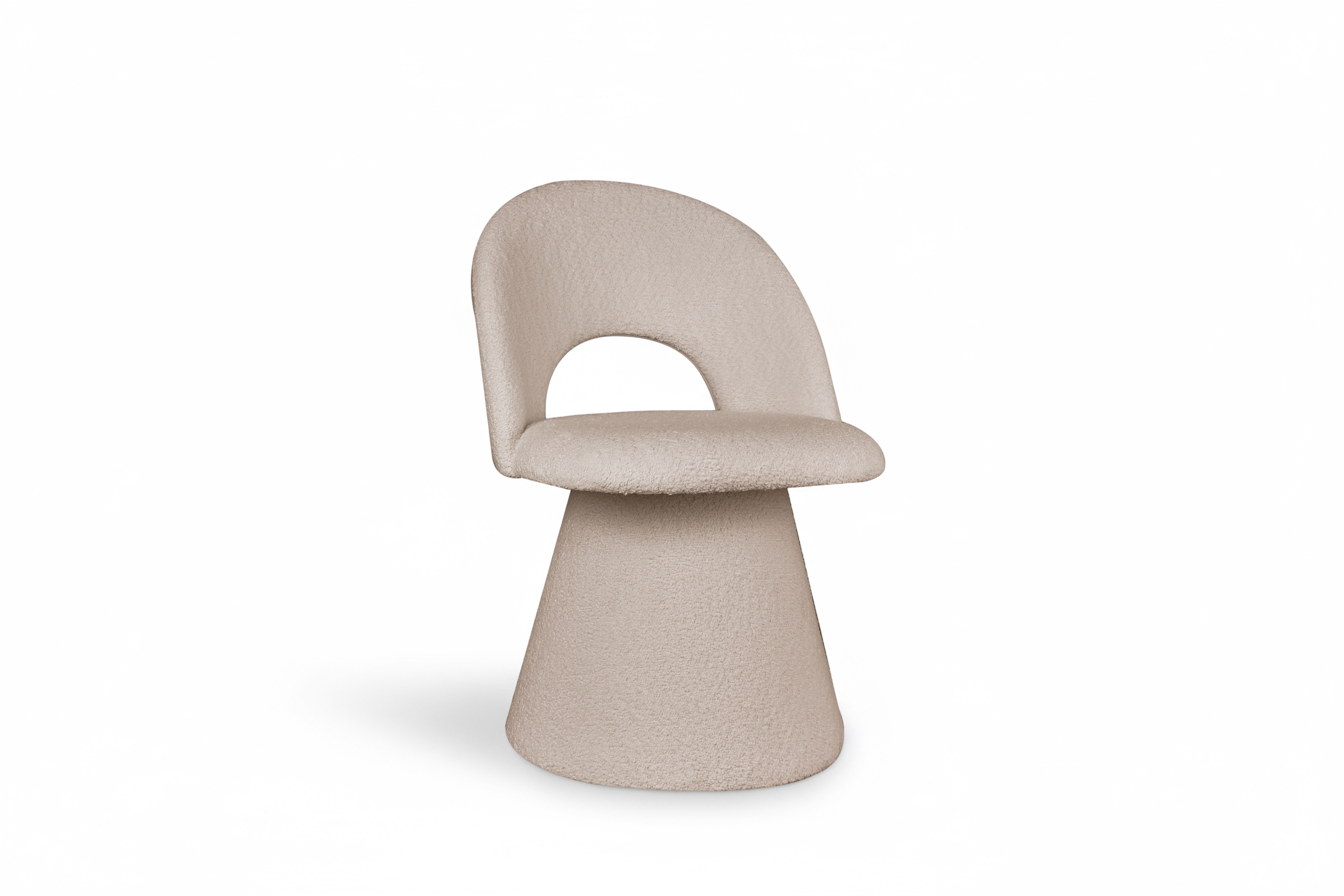 Čalouněná otočná skořepinová židle Aveliro Spin - béžová bouclé Catch Me 02 židle čalouněné Aveliro Spin kubelkowe obrotowe - béžová boucla Catch Me 02