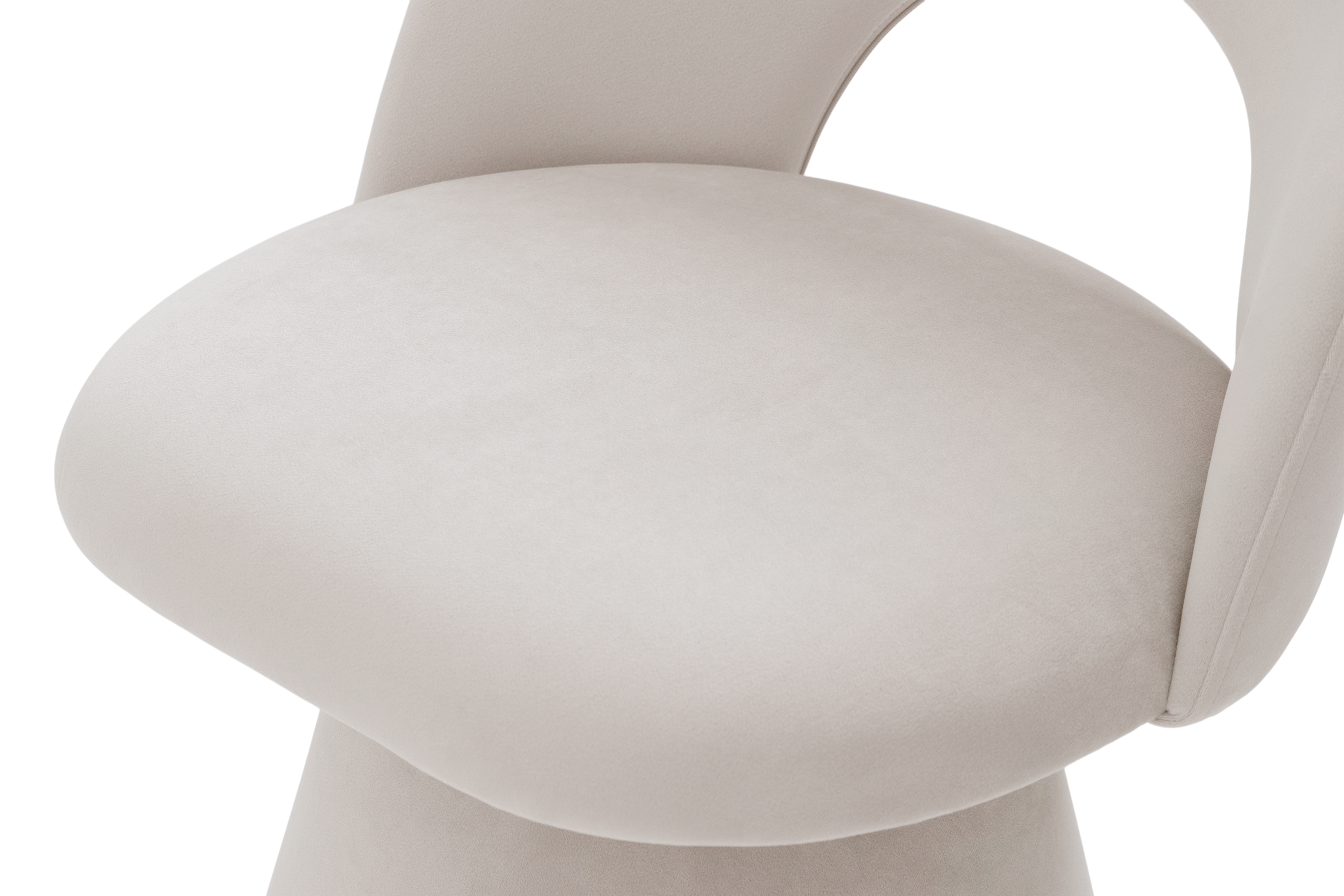 Čalouněná otočná skořepinová židle Aveliro Spin - béžový hydrofobní samet Salvador 1 židle čalouněné Aveliro Spin kubelkowe obrotowe - béžová samet hydrofobní  Salvador 1