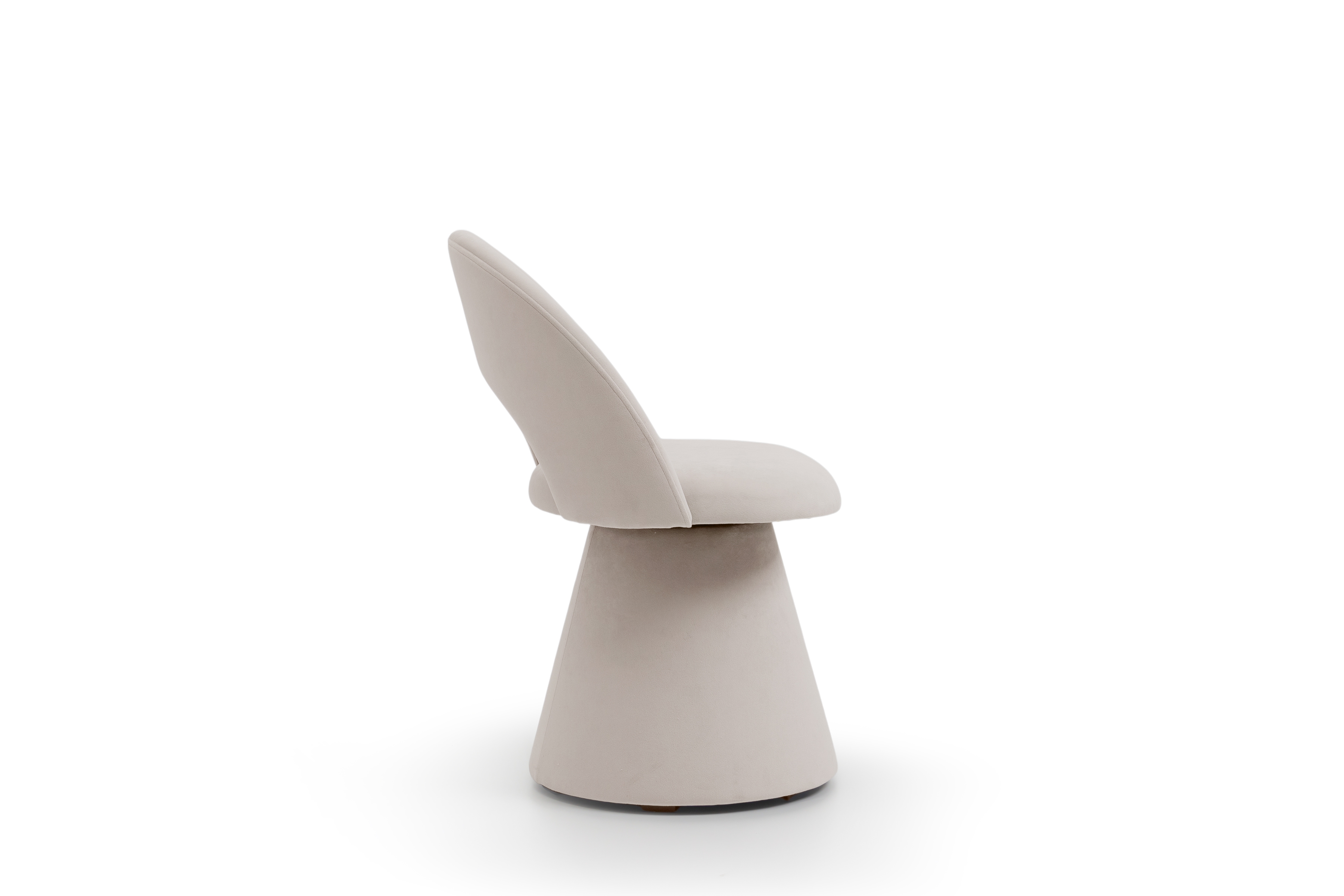 Čalouněná otočná skořepinová židle Aveliro Spin - béžový hydrofobní samet Salvador 1 židle čalouněné Aveliro Spin kubelkowe obrotowe - béžová samet hydrofobní  Salvador 1