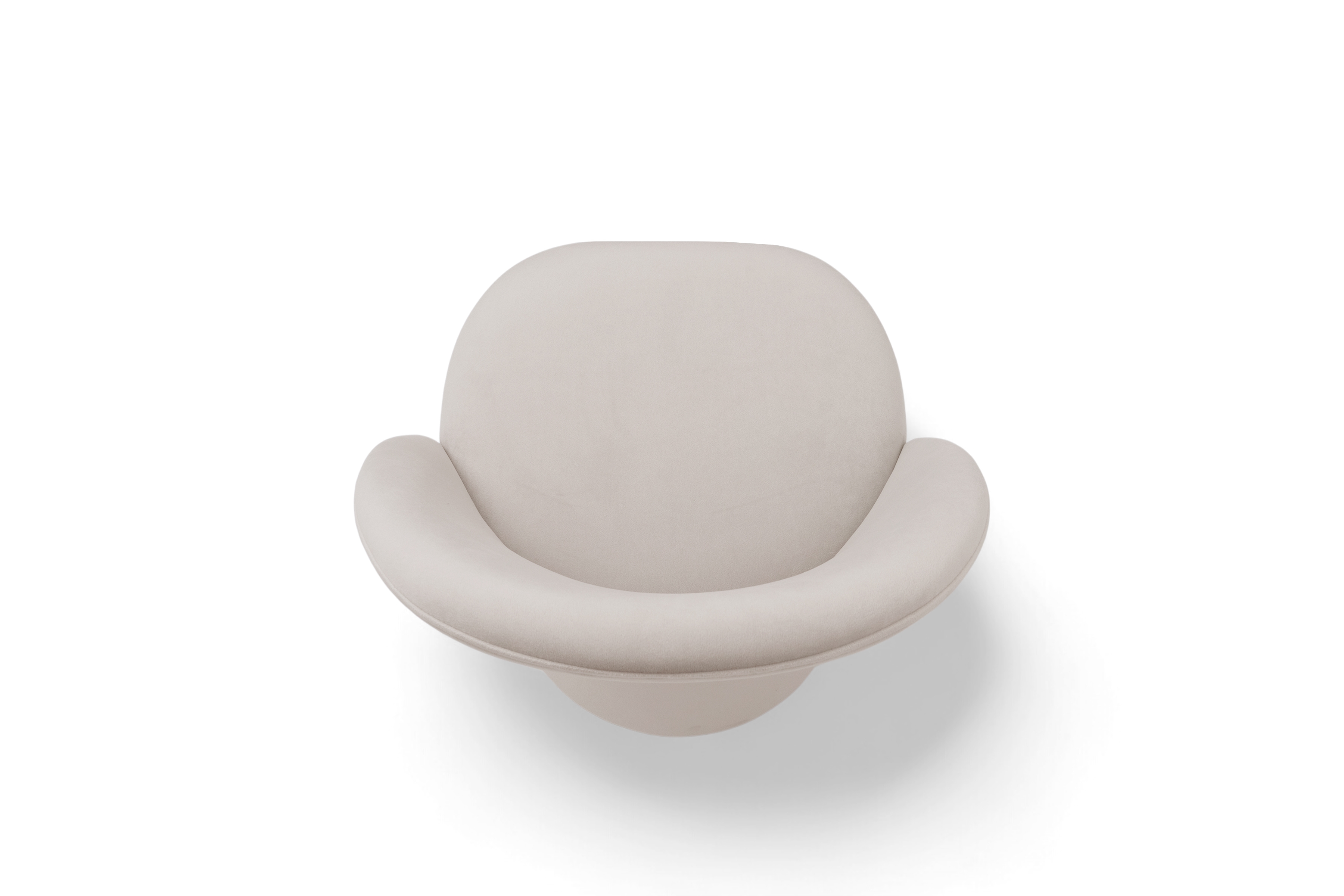 Čalouněná otočná skořepinová židle Aveliro Spin - béžový hydrofobní samet Salvador 1 židle čalouněné Aveliro Spin kubelkowe obrotowe - béžová samet hydrofobní  Salvador 1