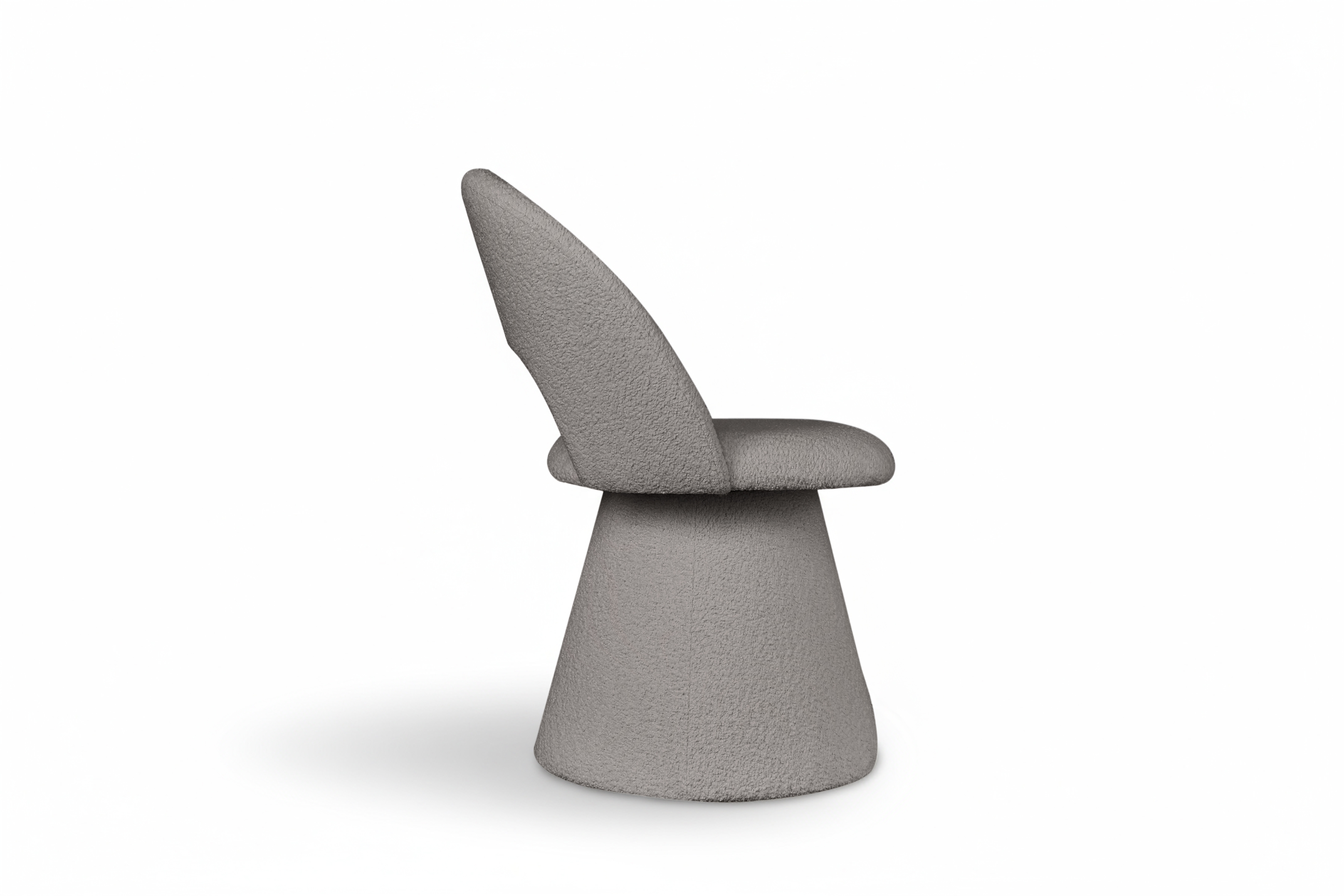 Čalouněná otočná skořepinová židle Aveliro Spin - světle šedá bouclé Catch Me 24 židle čalouněné Aveliro Spin kubelkowe obrotowe - jasna šedá boucla Catch Me 24